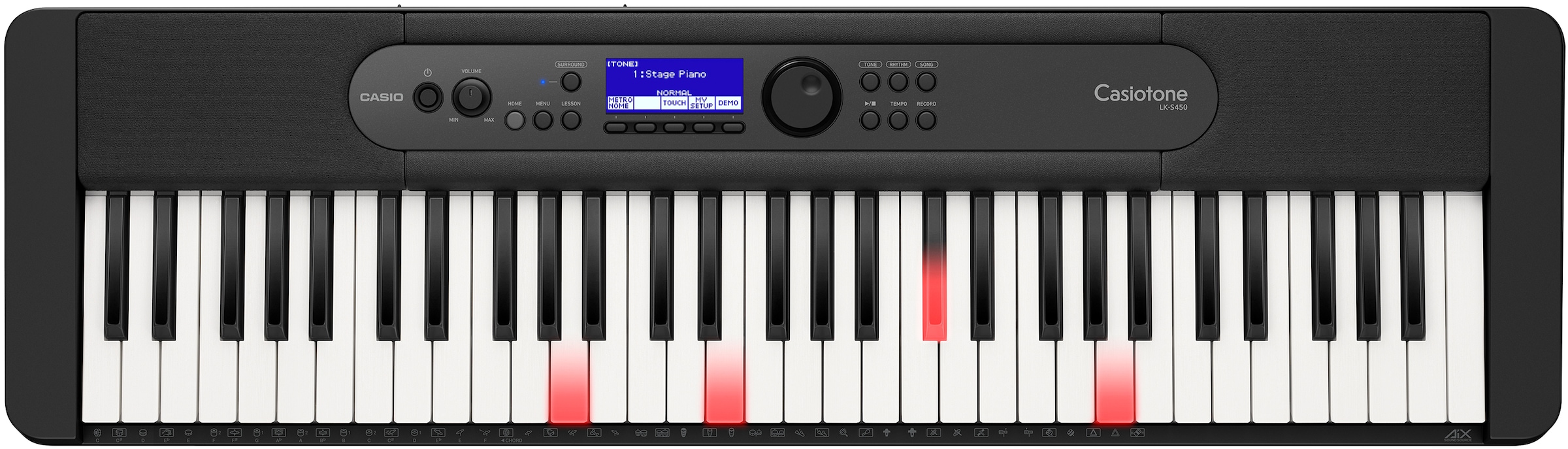 CASIO Home-Keyboard »Leuchttastenkeyboard LK-S450«, inkl. Netzteil