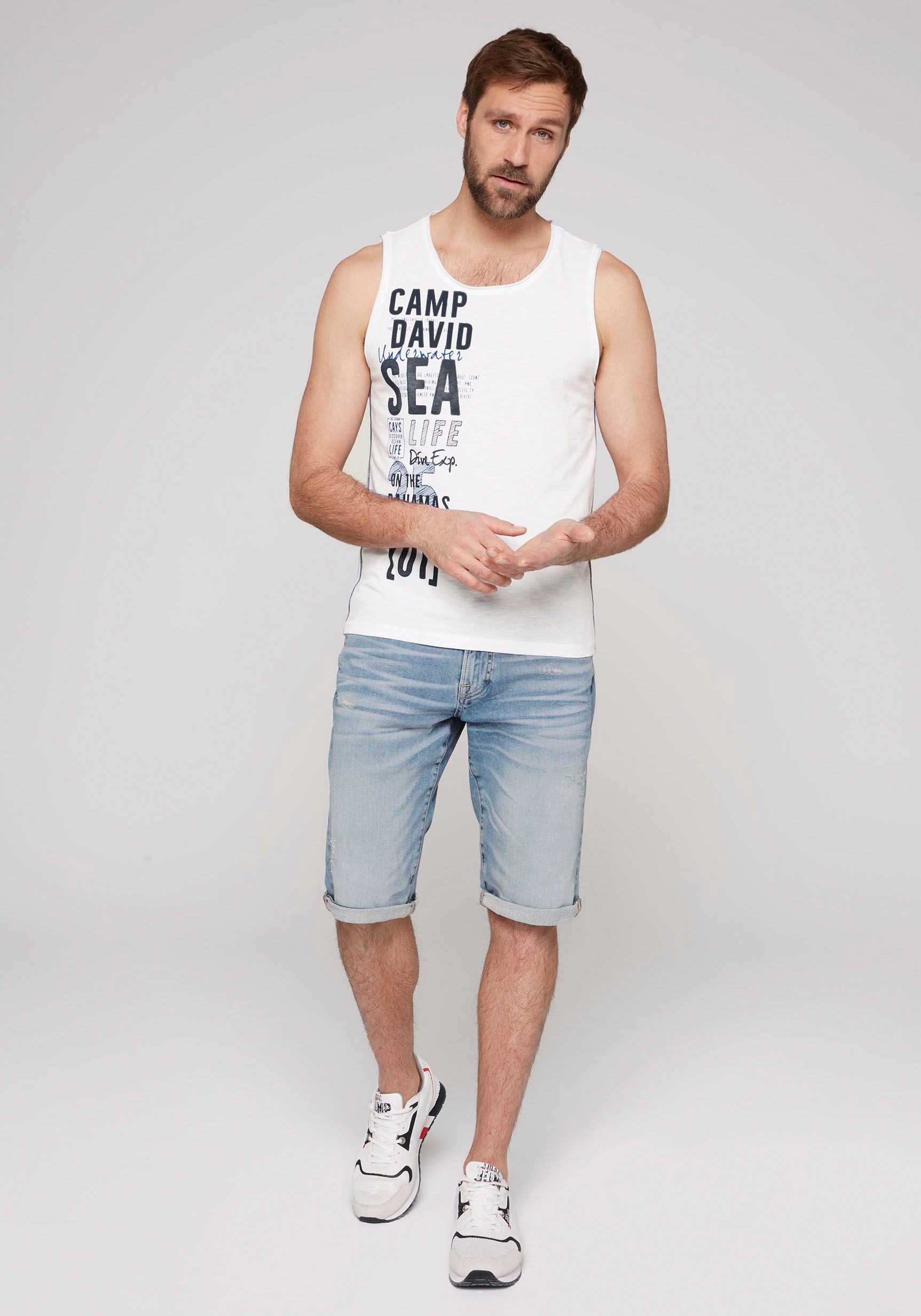 CAMP DAVID Tanktop, mit Logodruck