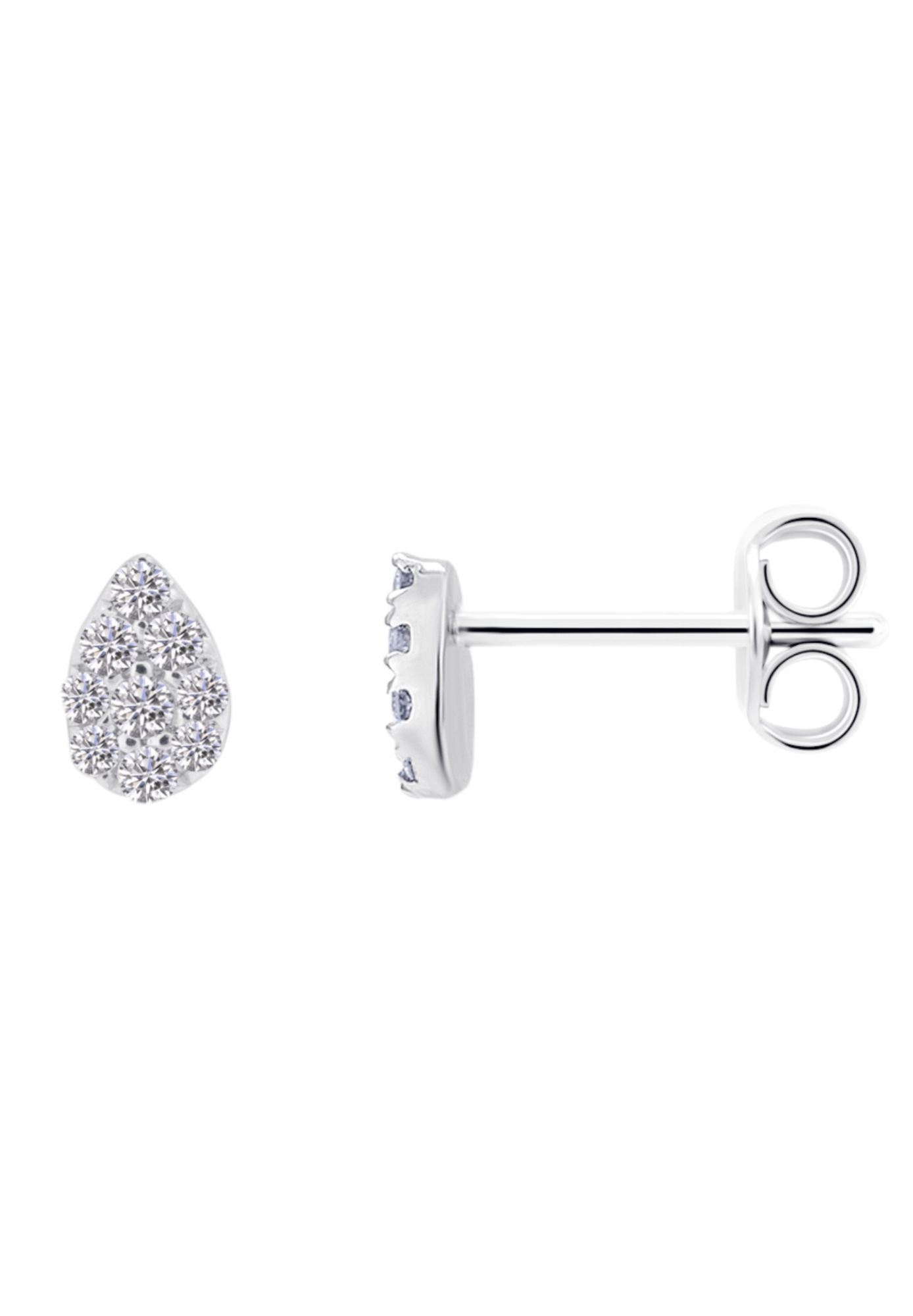 Paar Ohrstecker »0,08 ct Diamant Brillant Ohrringe  Ohrstecker aus 585 Weißgold«