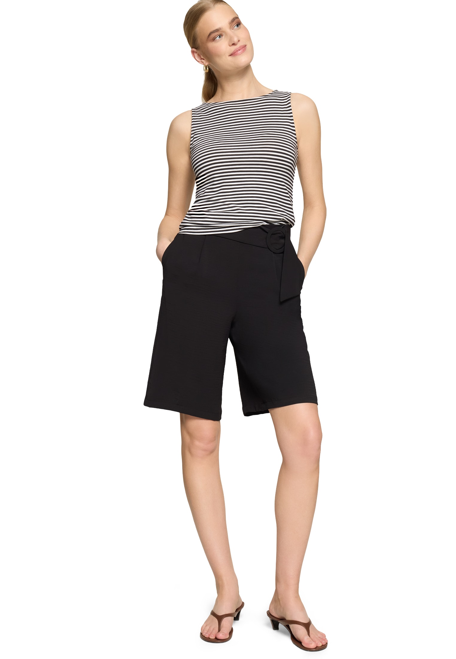 Zero Shorts »Shorts mit weitem Bein«