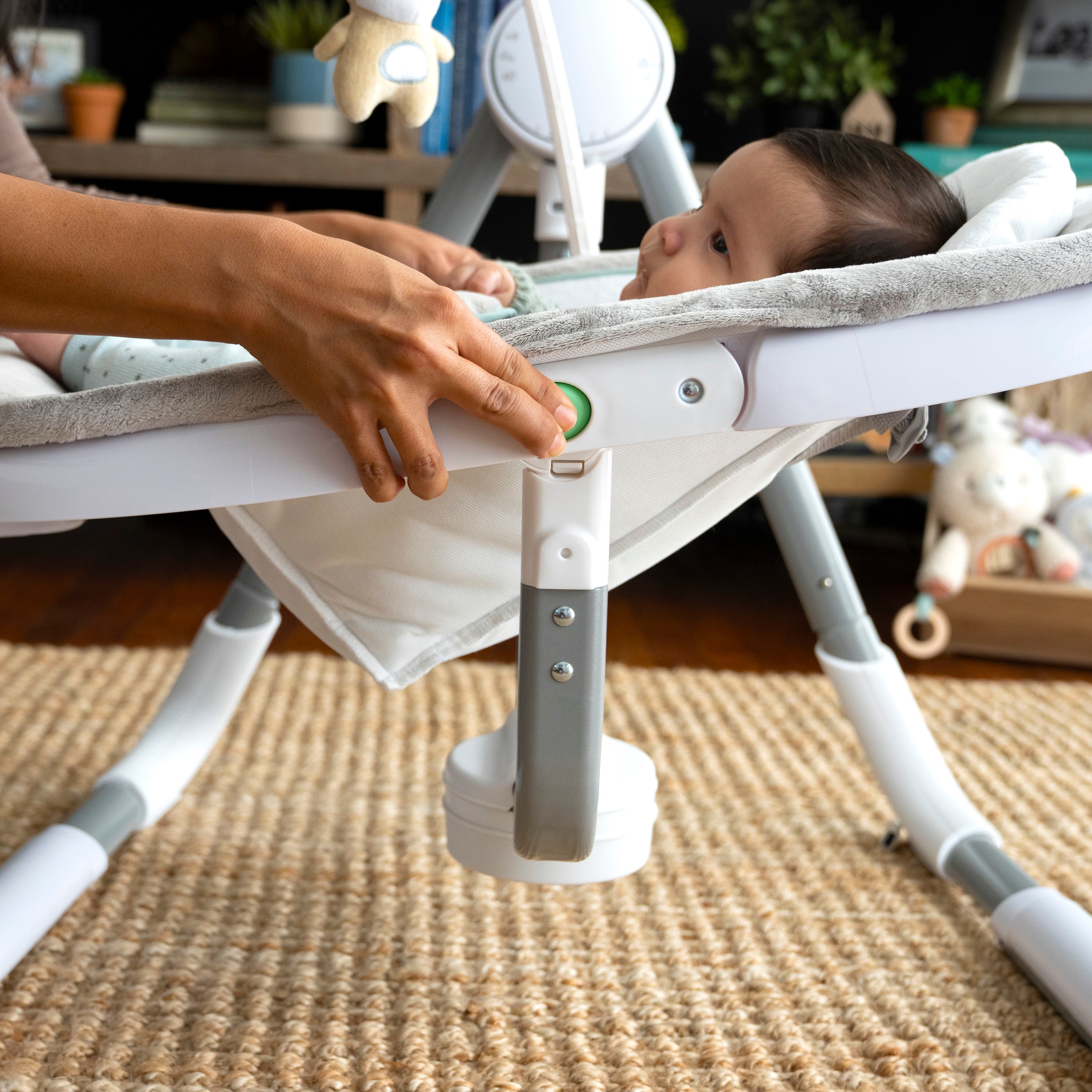 ingenuity Babywippe »AnyWay Sway Dual-Direction Portable Swing – Ray« bis 9 kg mit Sound-Effekt