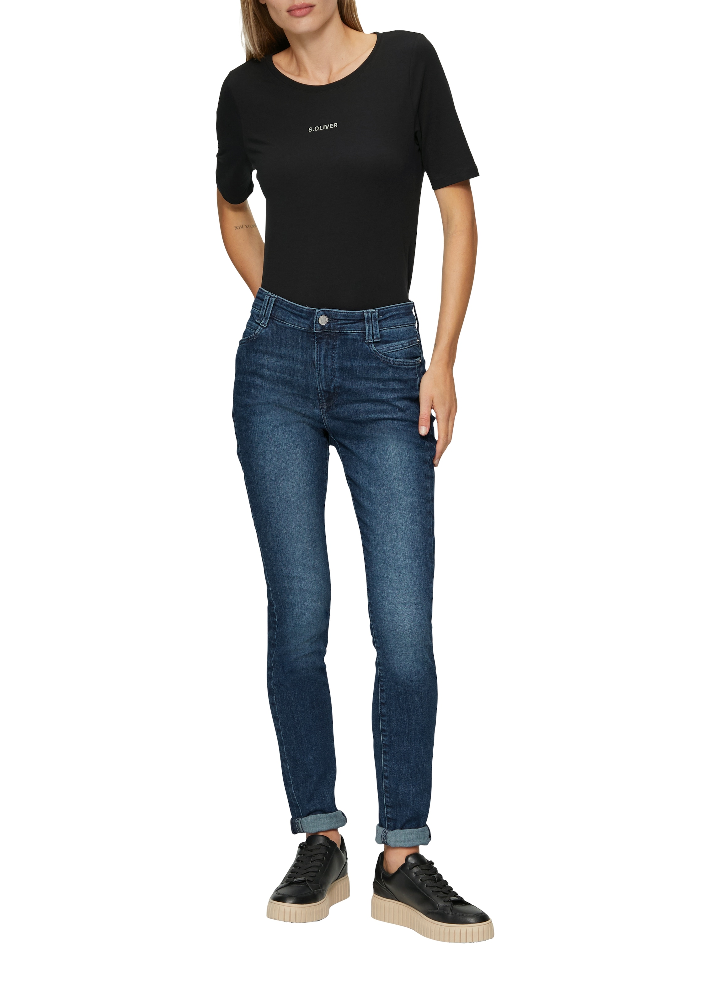 s.Oliver Skinny-fit-Jeans, skinny, mit starker Waschung