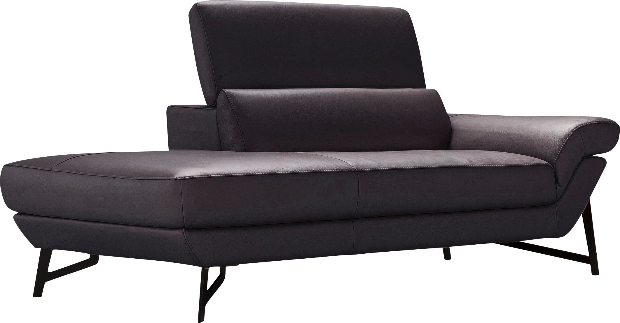Egoitaliano Ottomane »Narcisa, Designsofa«, mit verstellbarer Kopfstütze, Solitärmöbel als Blickfang