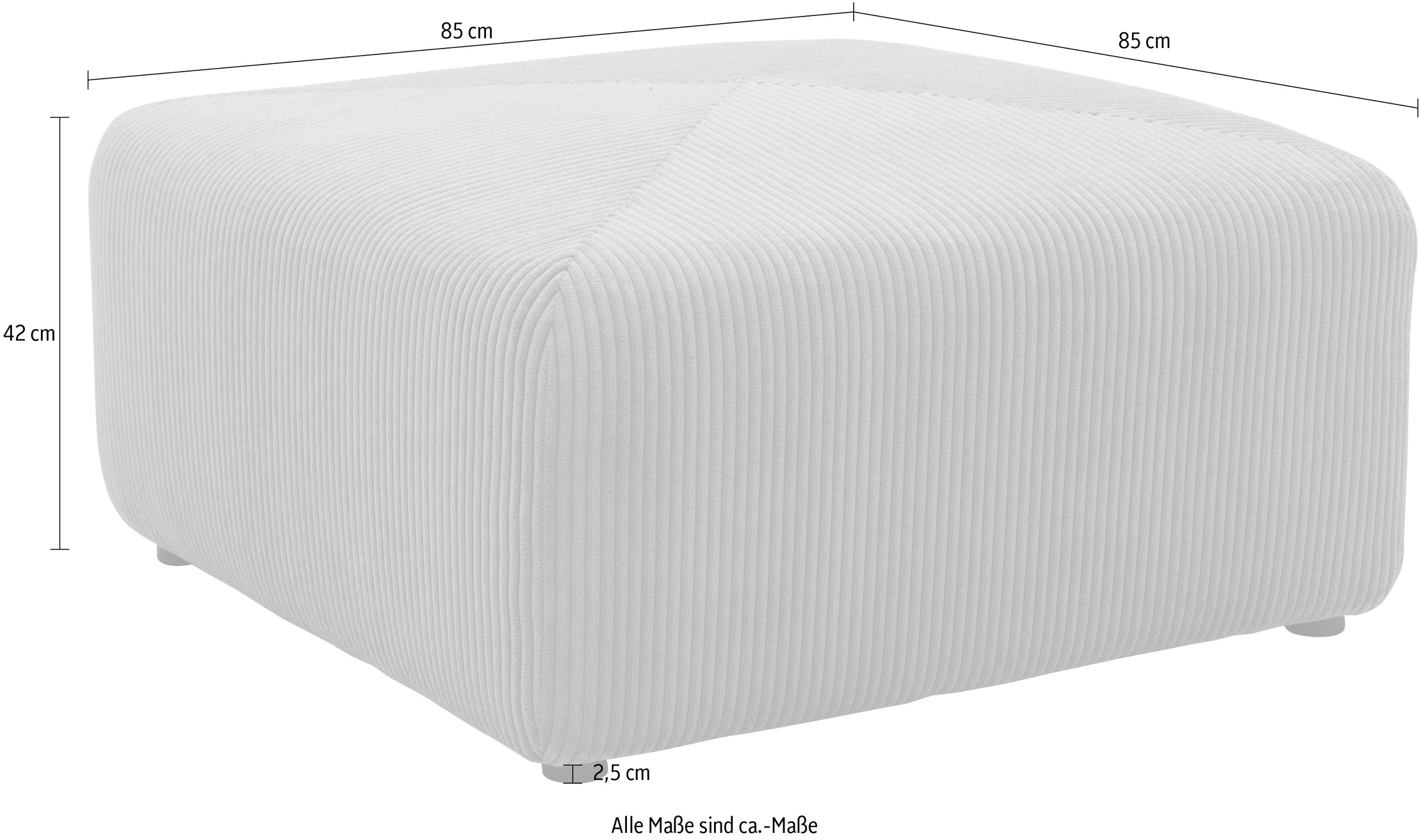 RAUM.ID Polsterhocker »Gerrid«, Cord-Bezug, passend zur Modulserie "Gerrid"