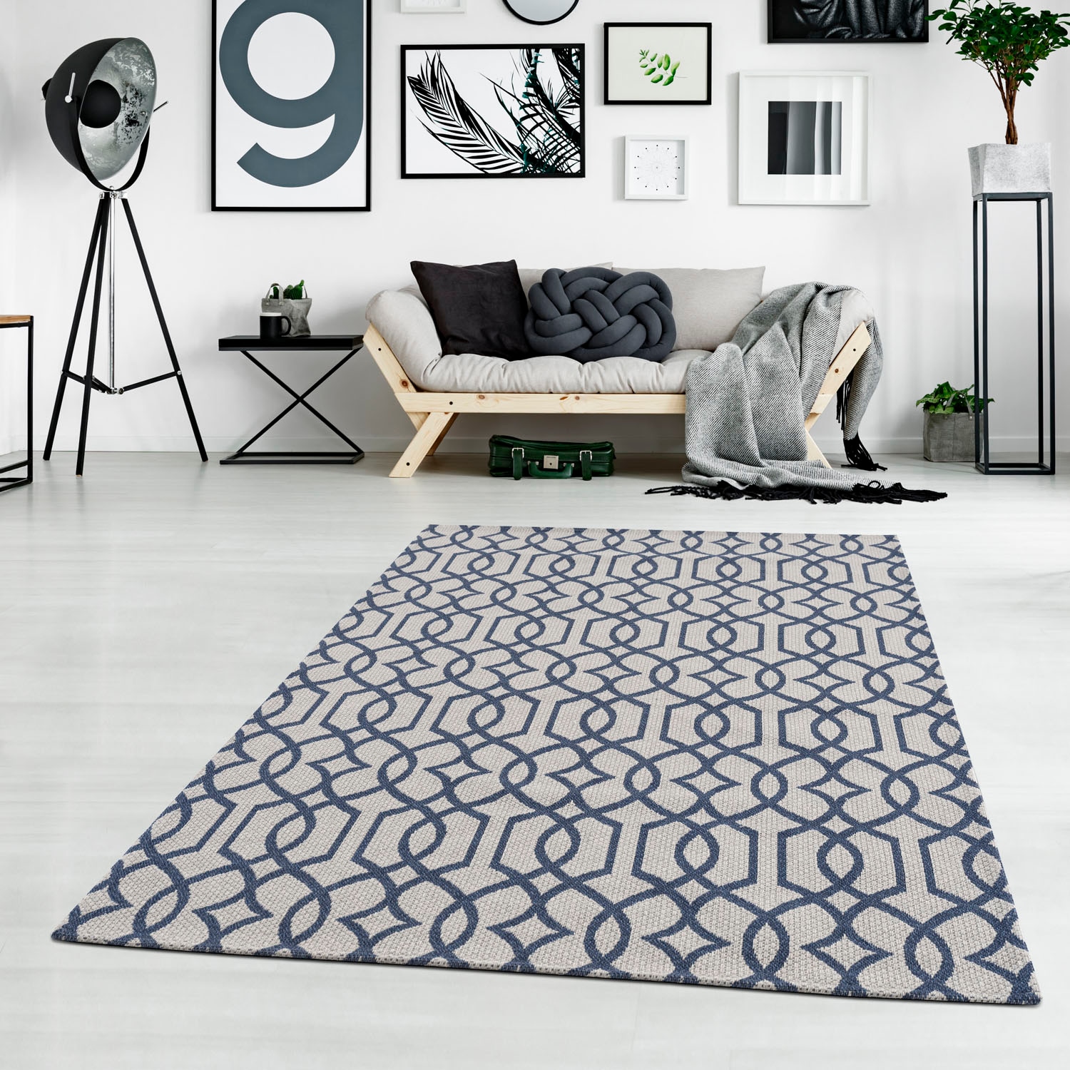 kaufen online Baumwolle,Marokkanisch, Teppich rechteckig, Flachgewebe, »Cotton«, 100% City Carpet Pflegeleicht