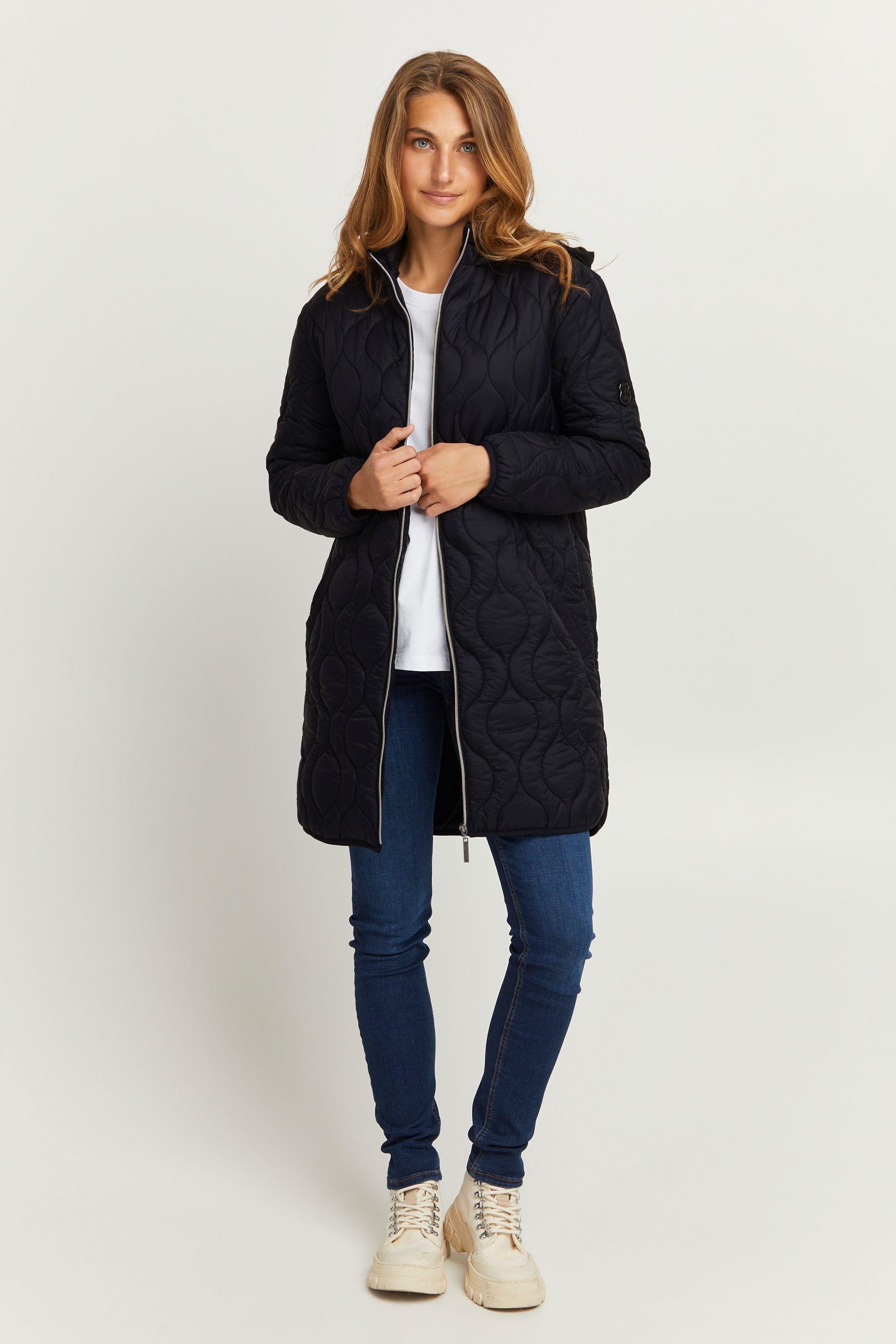 fransa Steppjacke »Steppjacke FRPadma«, mit Kapuze