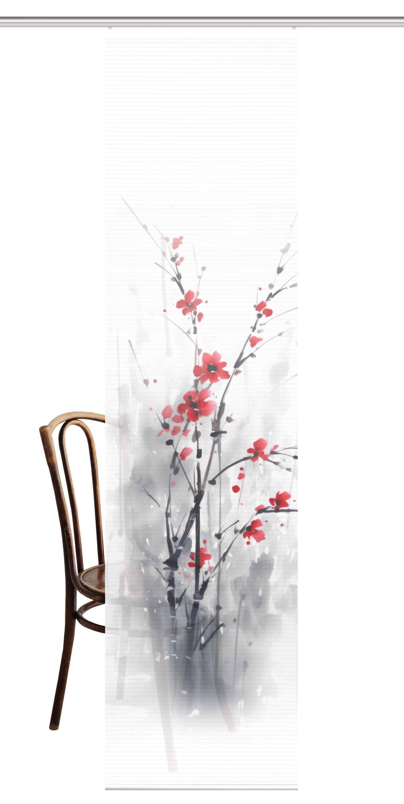 HOME in green Schiebegardine »BELMIRA« Paneelwagen 1 Stk. tlg. DIGITALBEDRUCKT, BAMBUSOPTIK RECYCELT