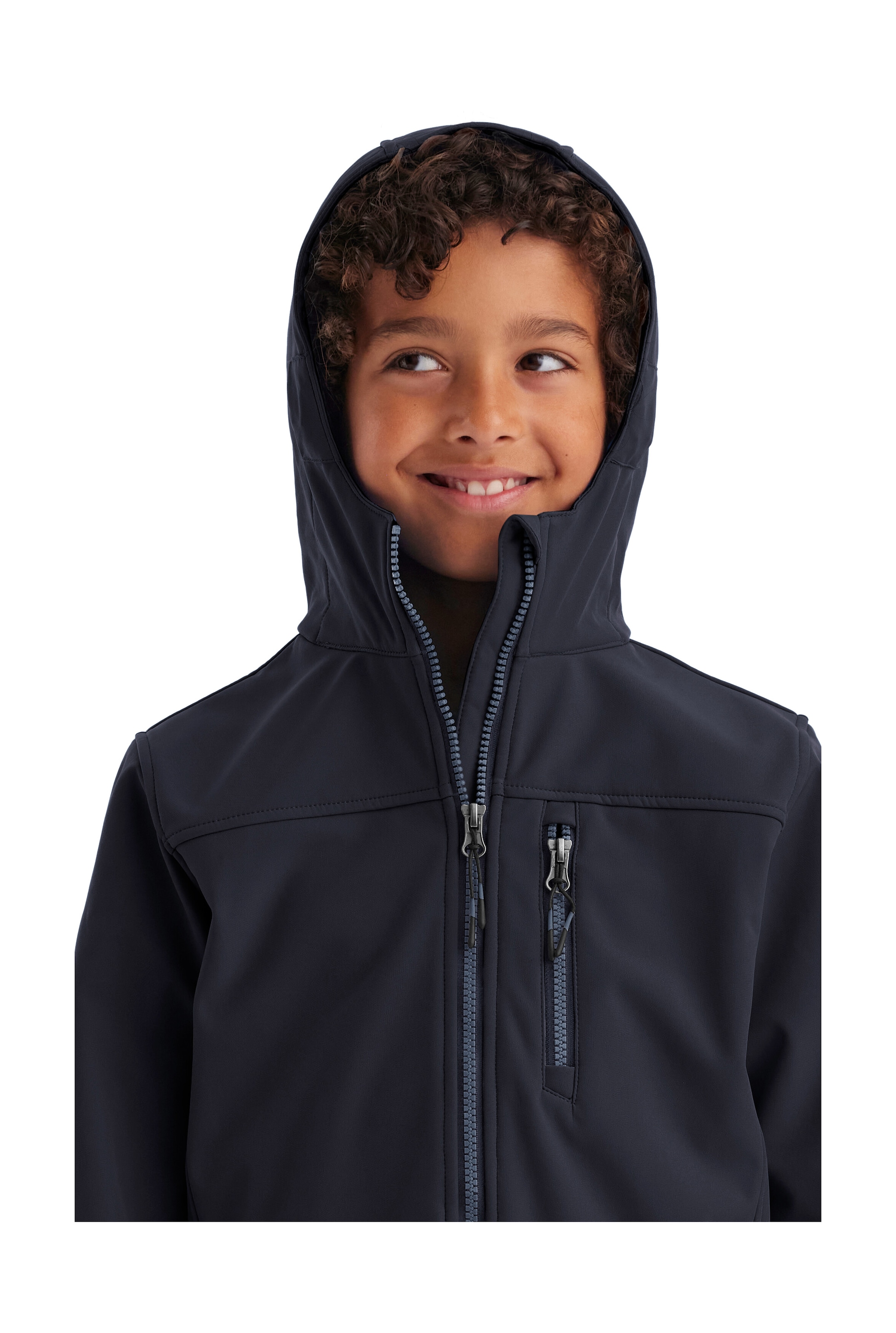 Killtec Softshelljacke »Jungen Softshelljacke«, Wasserabweisende Softshelljacke mit Fleece und verstellbaren Details