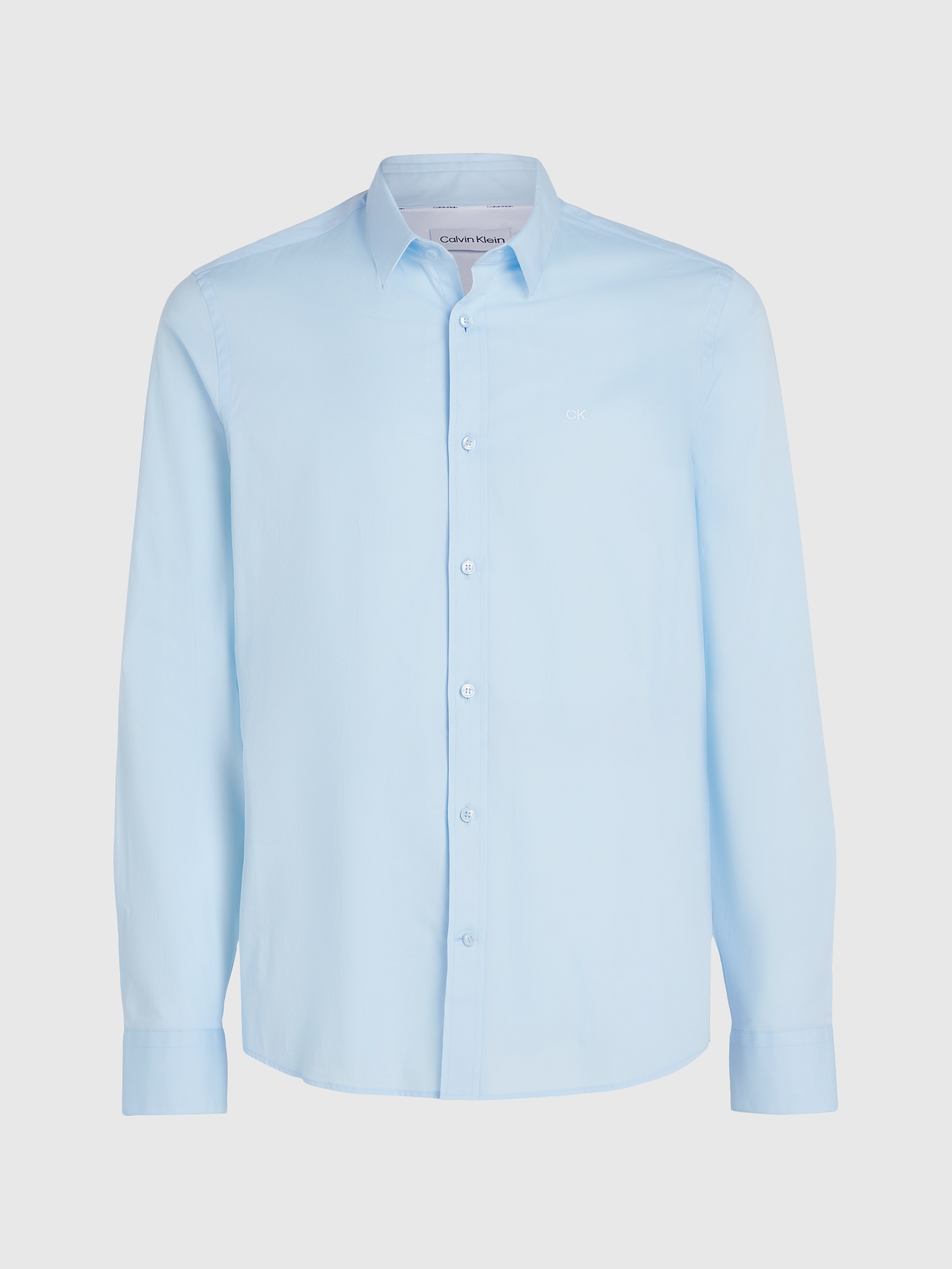 Calvin Klein Businesshemd »STRETCH POPLIN SLIM SHIRT«, mit Calvin Klein Logo auf der Brust