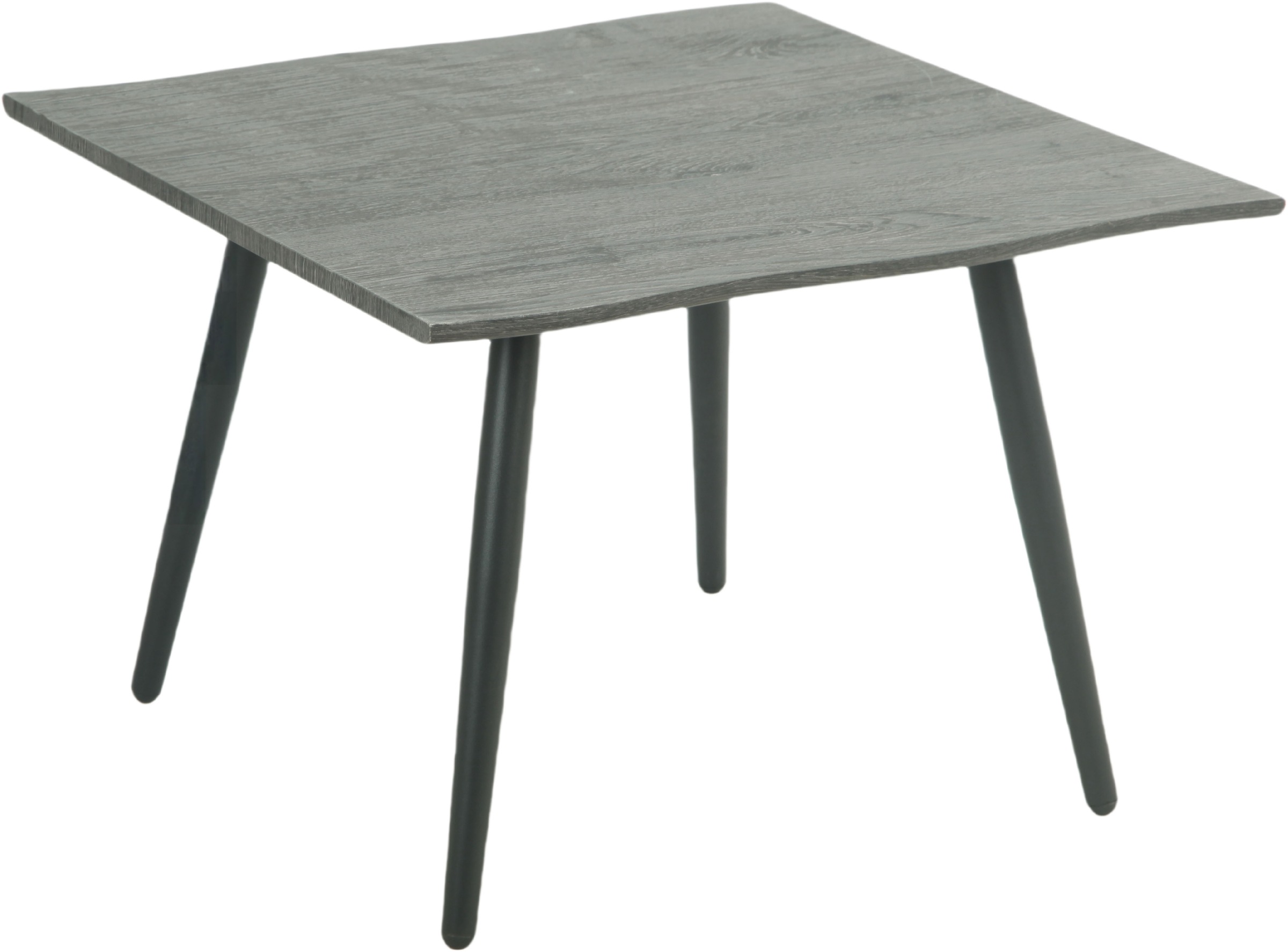 HELA Couchtisch »ZÜRICH«, Baumkantenoptik,Vierfuß,quadratisch,60 x 60 cm