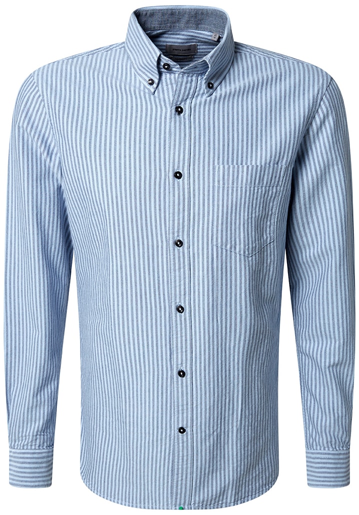 Pierre Cardin Streifenhemd, mit Button-Down-Kragen - Modern Fit