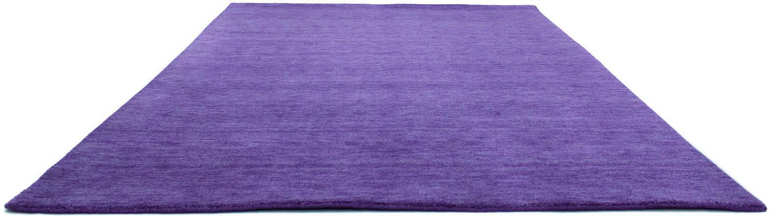 morgenland Wollteppich »Uni - Gabbeh Teppich - Softy«, rechteckig, 1,6 mm Höhe, Gabbeh Optik, Uni Farben, reine Wolle, sehr weicher Flor, Wohnzimmer