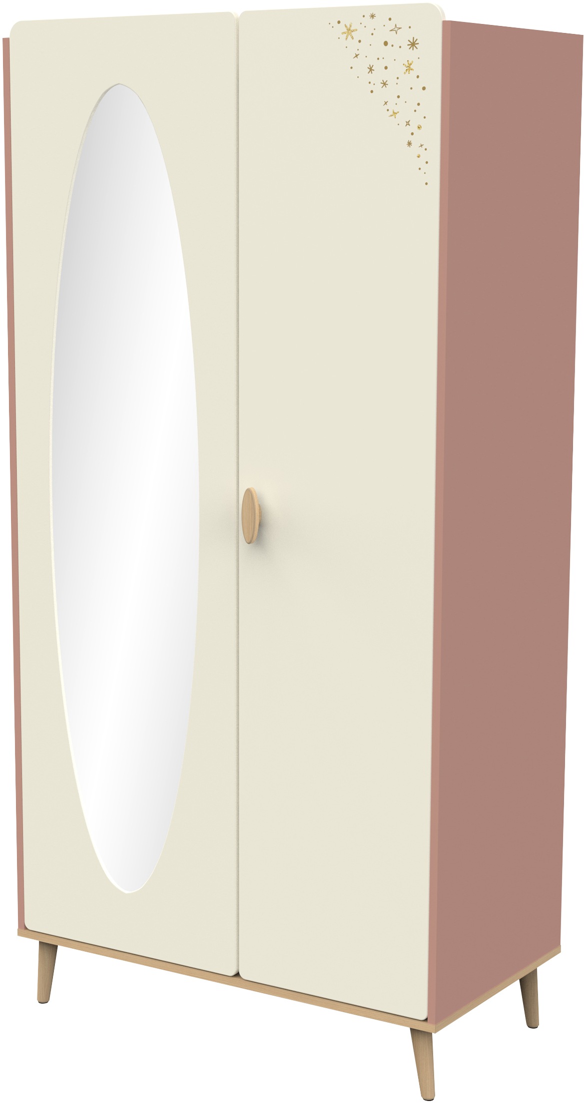 Demeyere GROUP Kinderkleiderschrank »Suzie« Drehtüren, teilverspiegelt