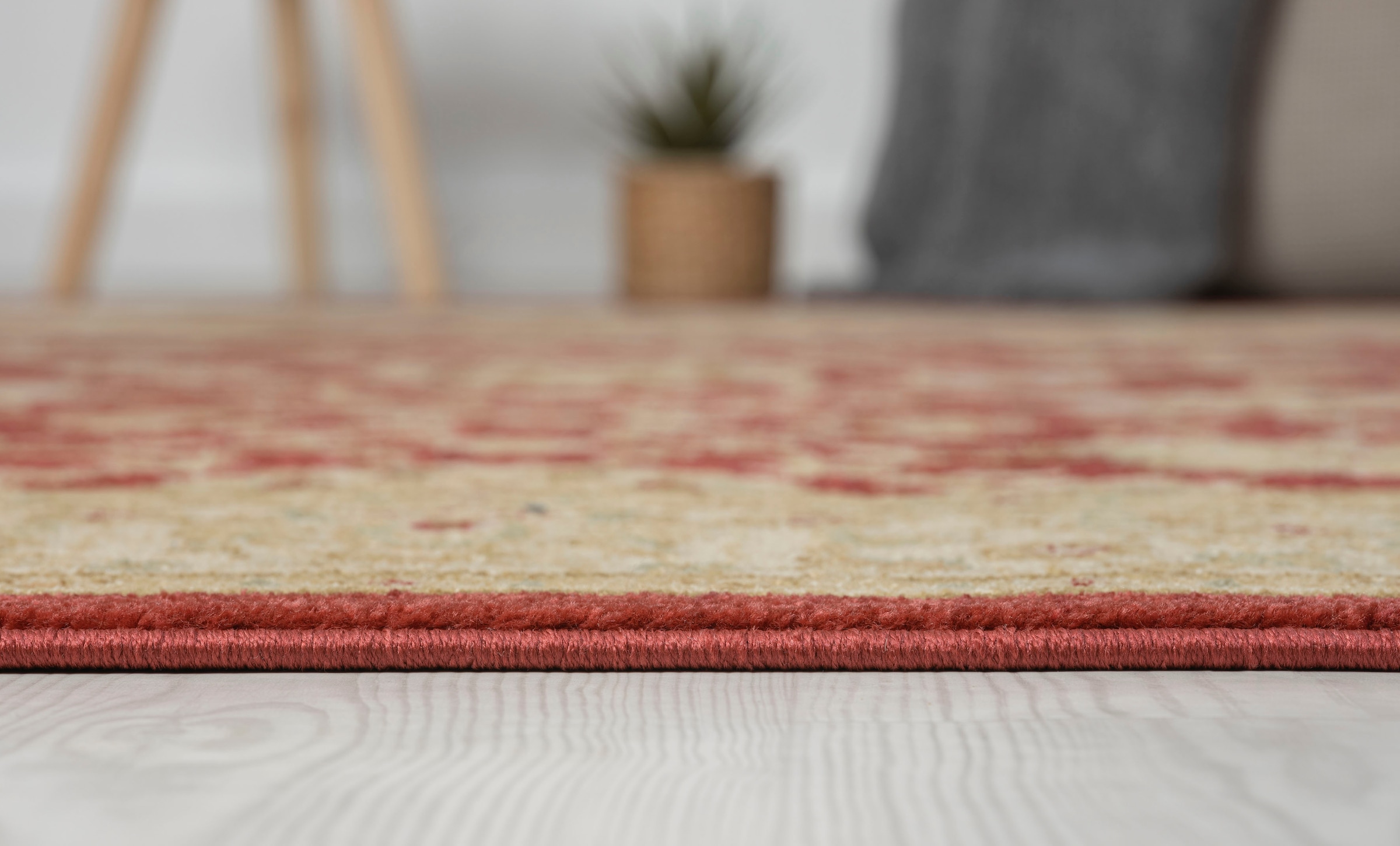 Myflair Möbel & Accessoires Teppich »Maryam 1 Lagerräumung«, rechteckig, 7,5 mm Höhe, Kurzflor, Orient Optik, edler Glanz, mit Fransen, besonders weich
