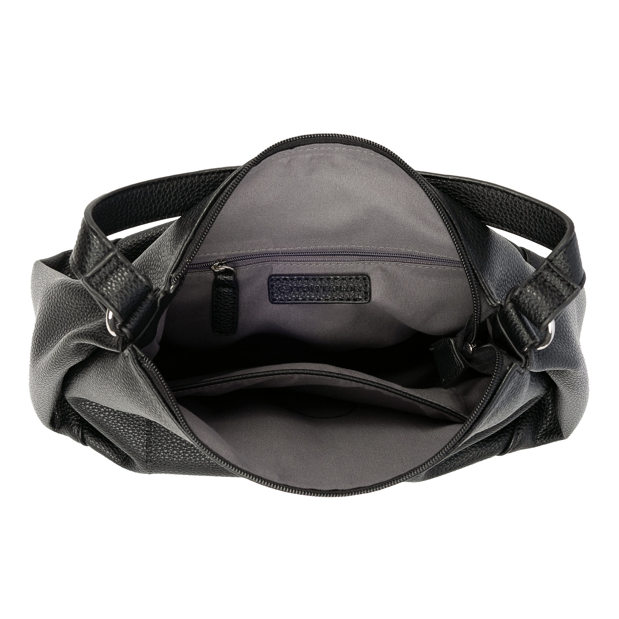 TOM TAILOR Umhängetasche »Cassia« leicht genarbtes Lederimitat mit ausgefeiltem Schnitt für viel Volumen