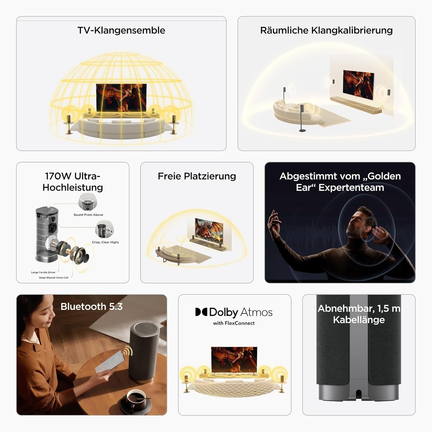 TCL Lautsprecher »Z100 Subwoofer« 1.1 (Bluetooth | WLAN Bassregelung 170 W)