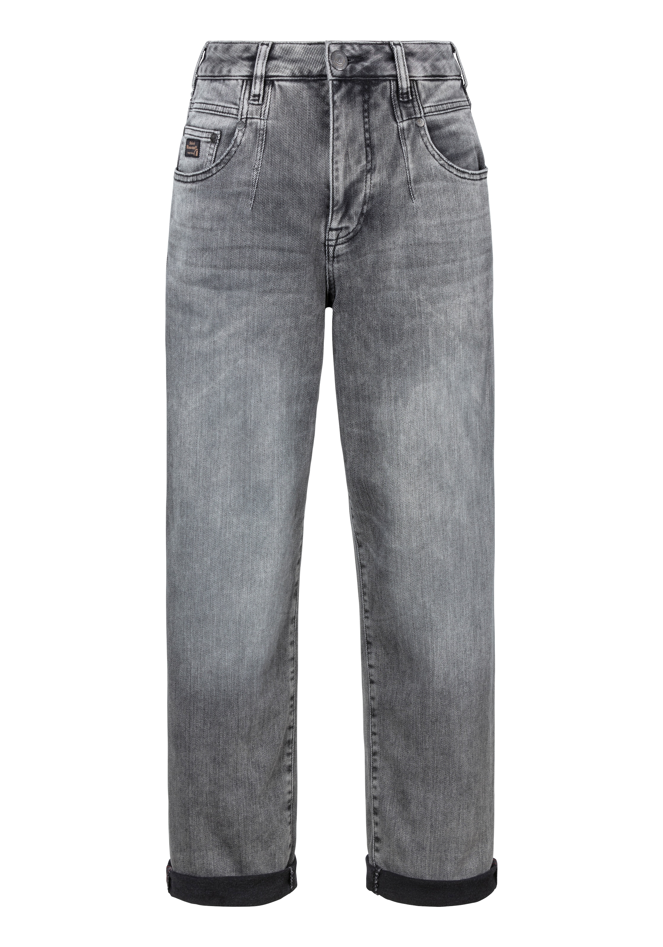 Herrlicher Loose-fit-Jeans »Brooke Organic Denim Brushed«, mit figurbetonenden Abnähern vorn