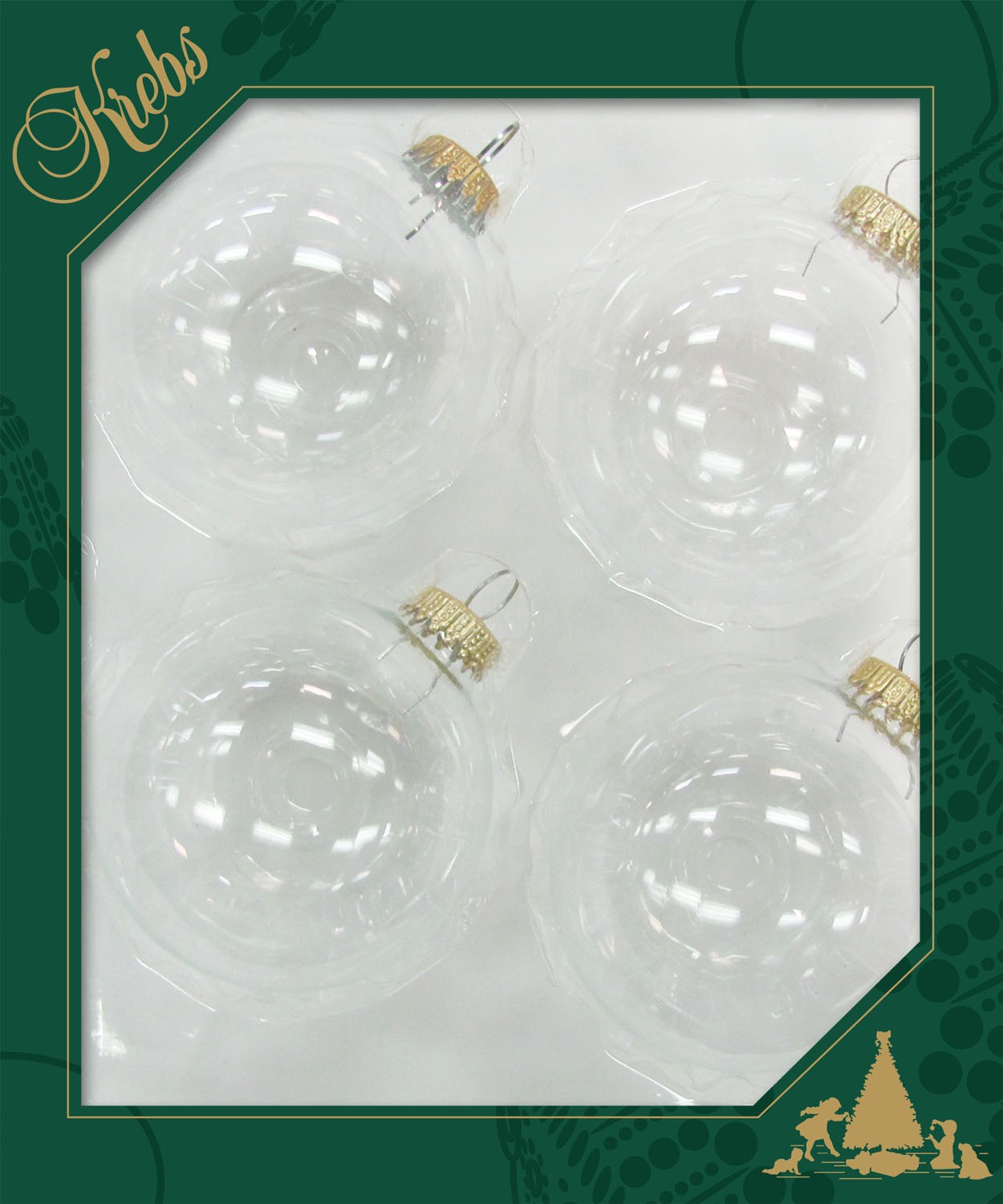 Krebs Glas Lauscha Weihnachtsbaumkugel »CBK78001, Weihnachtsdeko, Christbaumschmuck, Christbaumkugeln Glas«