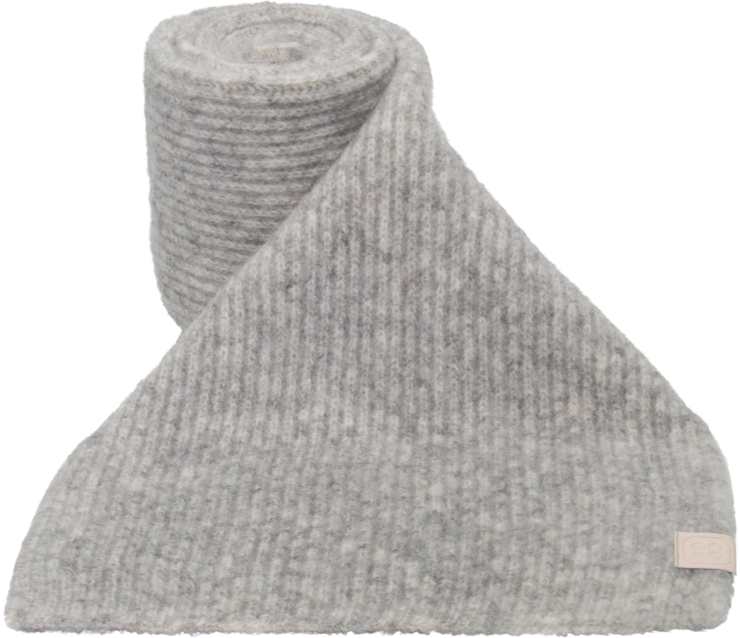 chillouts, Damen, Strickschal »Guro Scarf«, light grey, light grey, Klassische Rippstruktur für eine zeitlose, stilvolle Optik
