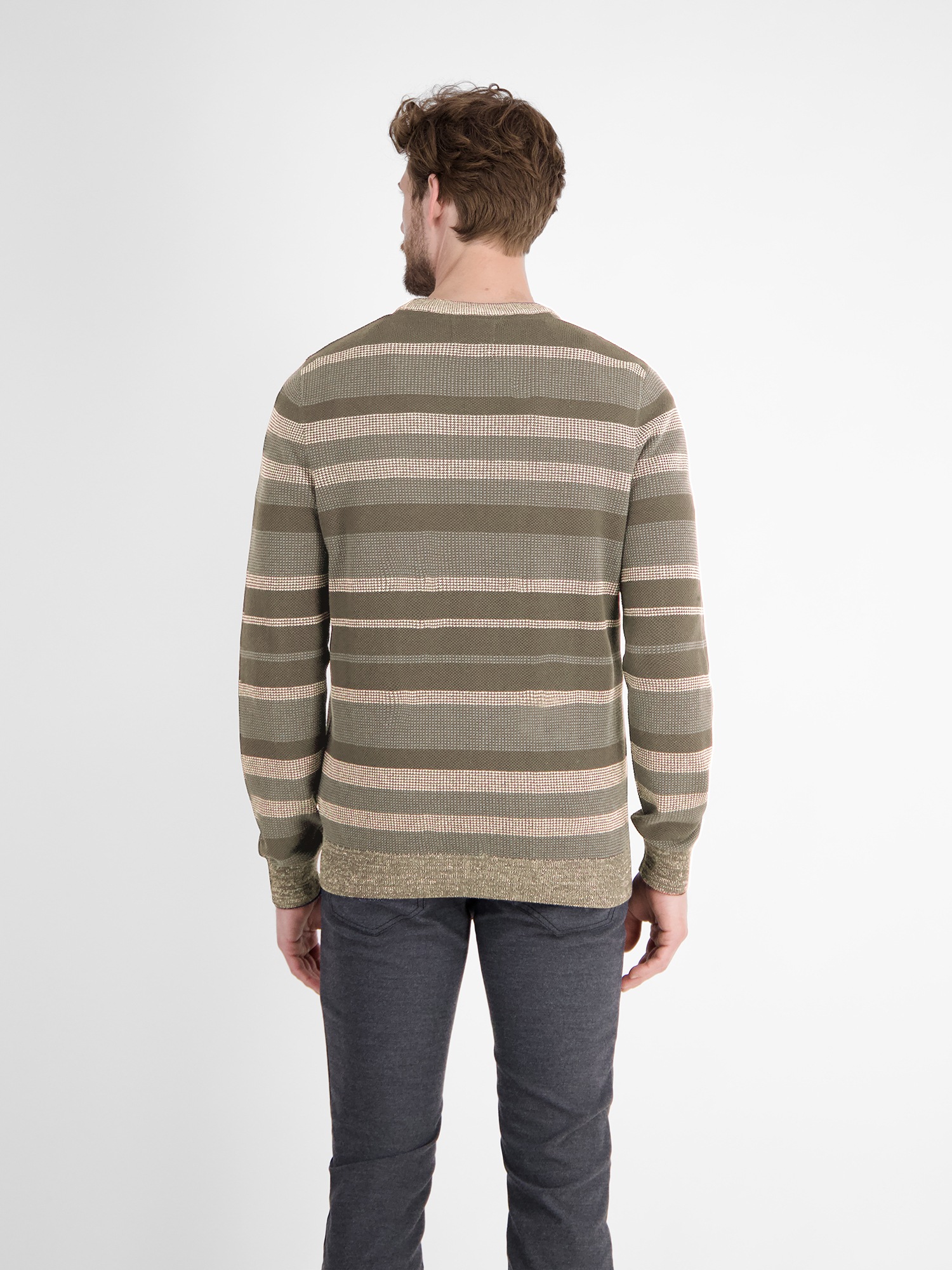 LERROS Strickpullover »Gestreifter Strickpullover«