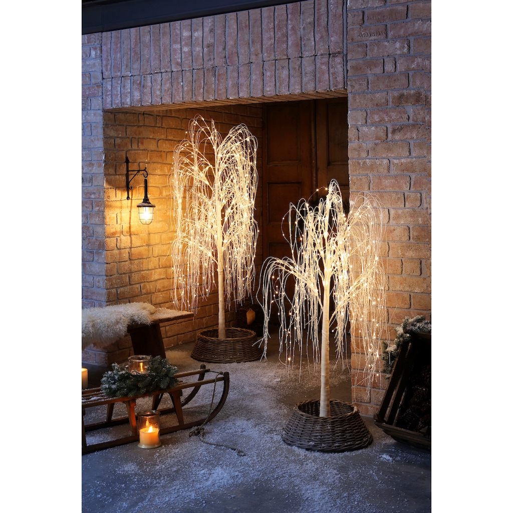 andas LED Baum »Trauerweide, Weihnachtsdeko aussen«, 252 flammig-flammig