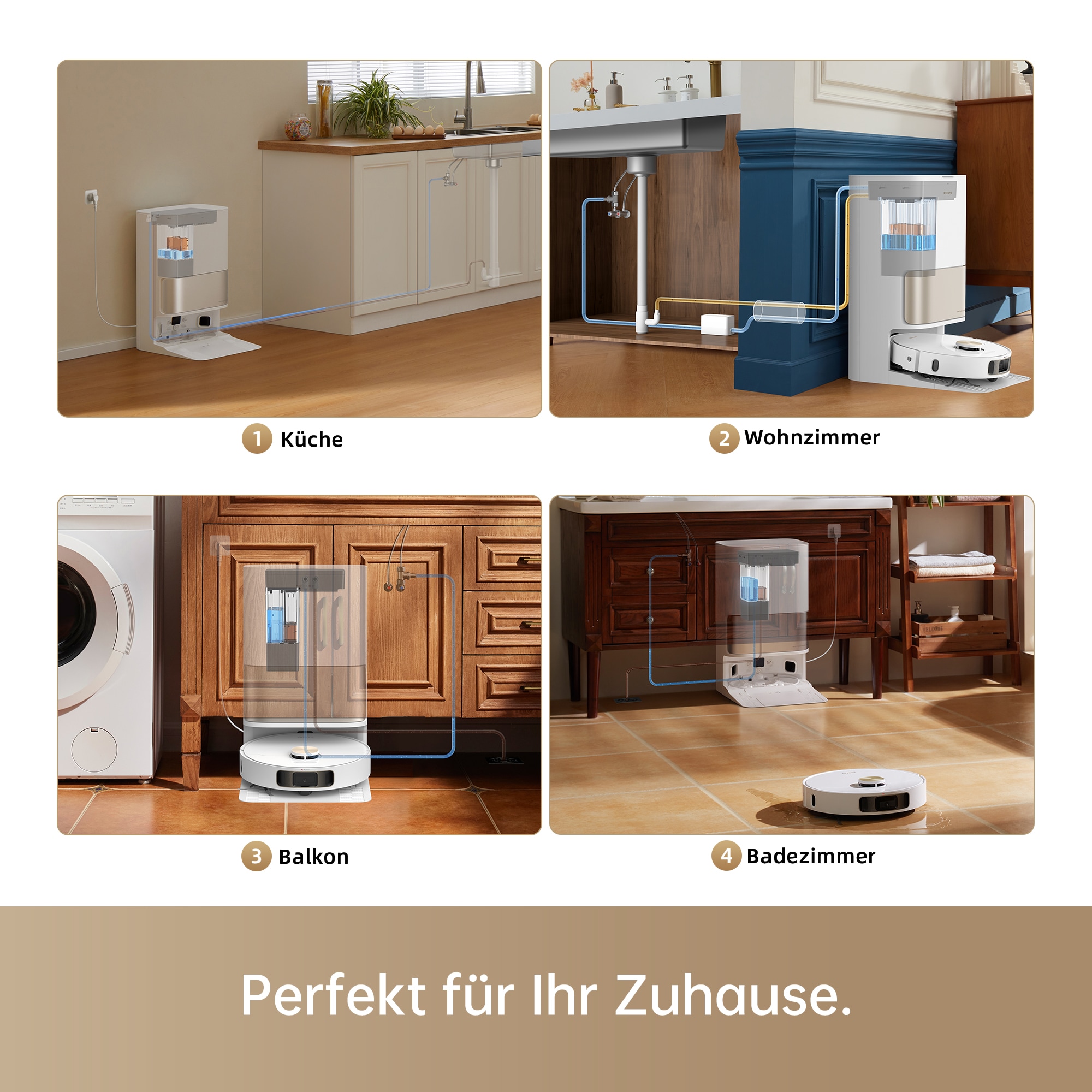 Dreame Staubsaugerrohr »Wasseranschluss-Set SP00440«