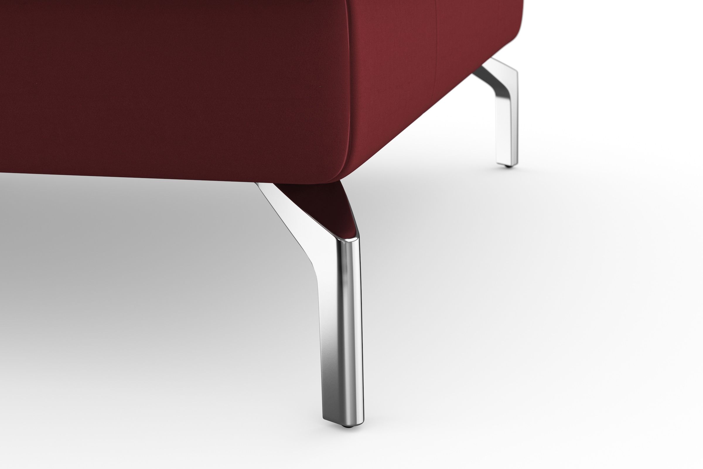 sit&more Wohnlandschaft »Bendigo U-Form«, inklusive Sitztiefenverstellung, Bodenfreiheit 15 cm, in 2 Fußfarben