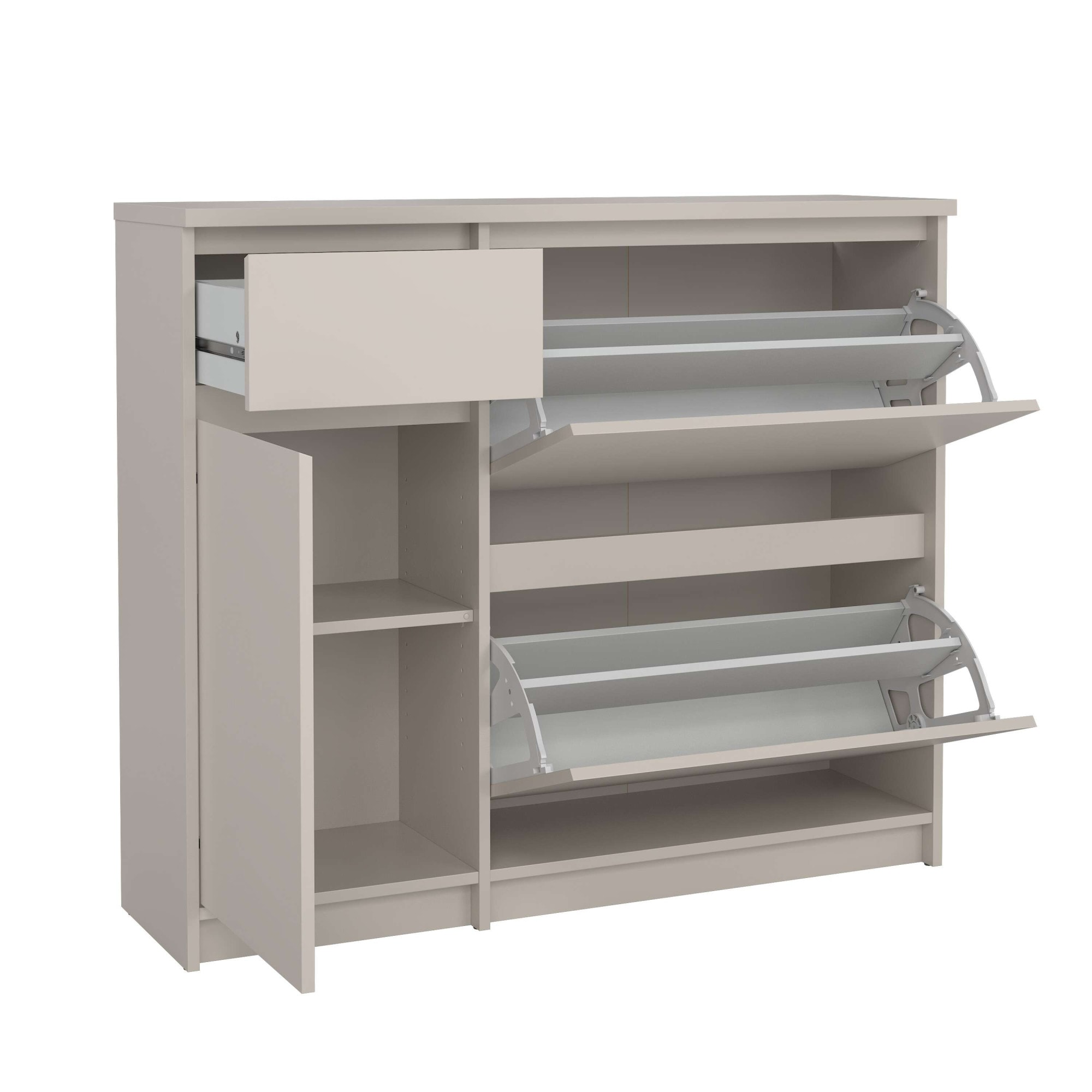 Home affaire Schuhschrank »Naia Schuhaufbewahrung, Schuhkommode, Schuhregal, Modernes Design«