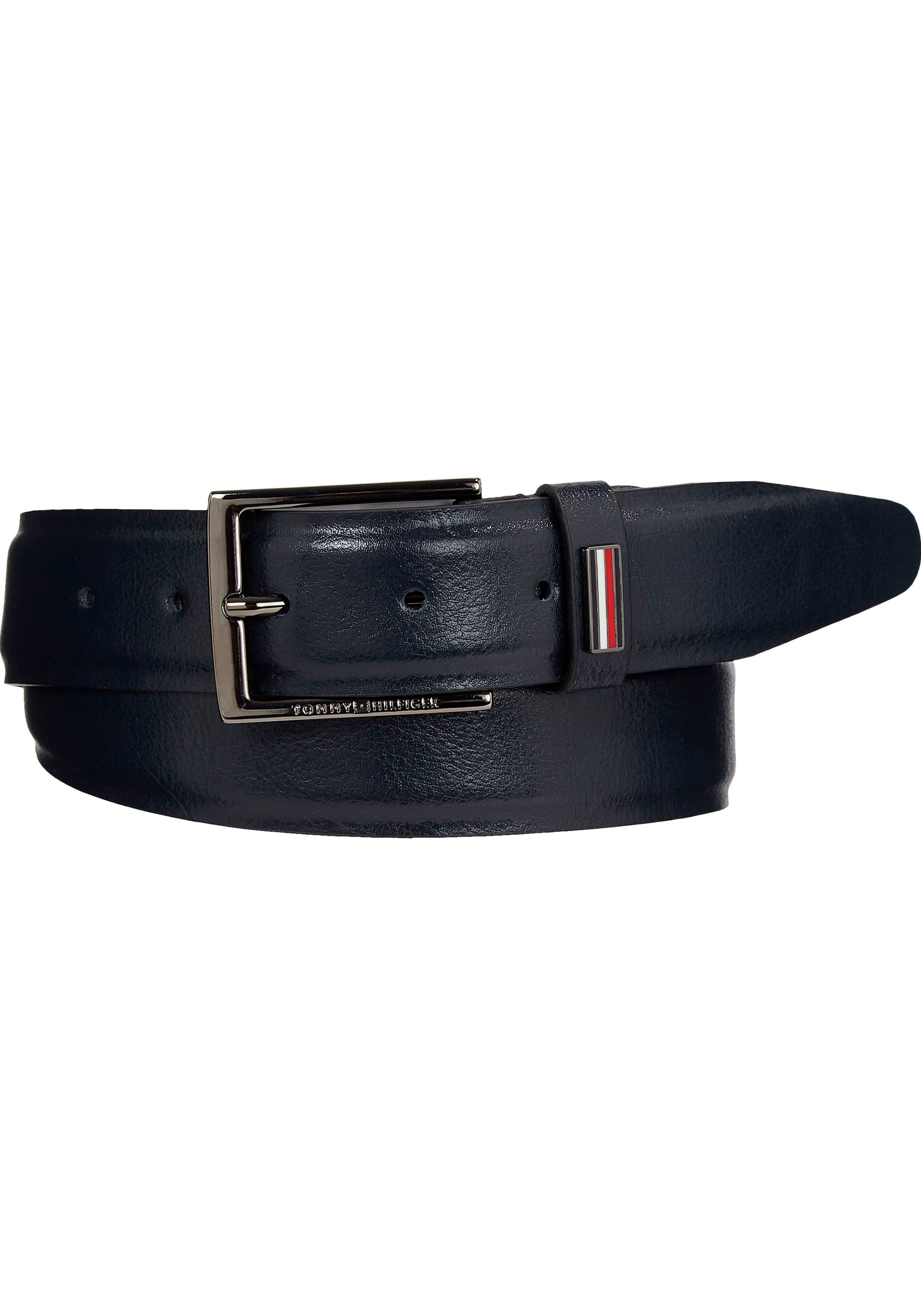 Tommy Hilfiger Ledergürtel »BUSINESS 3.5«, mit Metall-Label am Verschluss