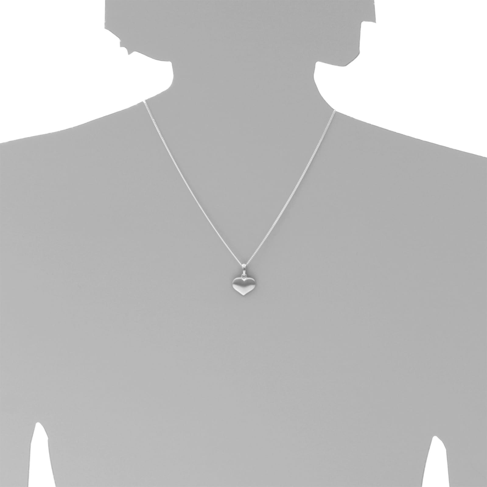 OSTSEE-SCHMUCK Kettenanhänger »- Herz 15 mm - Silber 925/000 - ,«