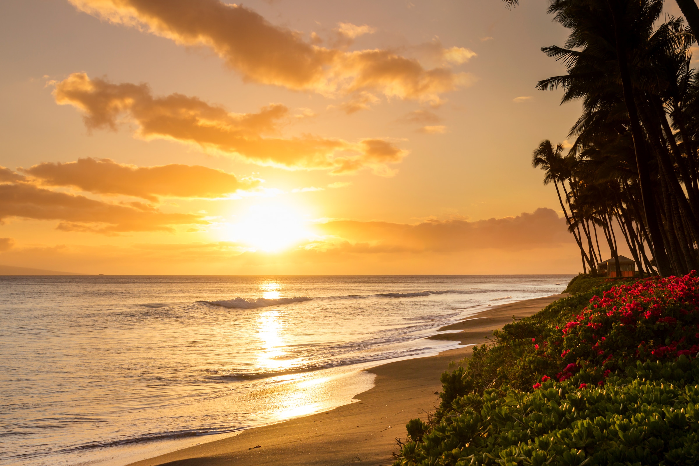 Fototapete »Tropical Sunset Kaanapali Beach«