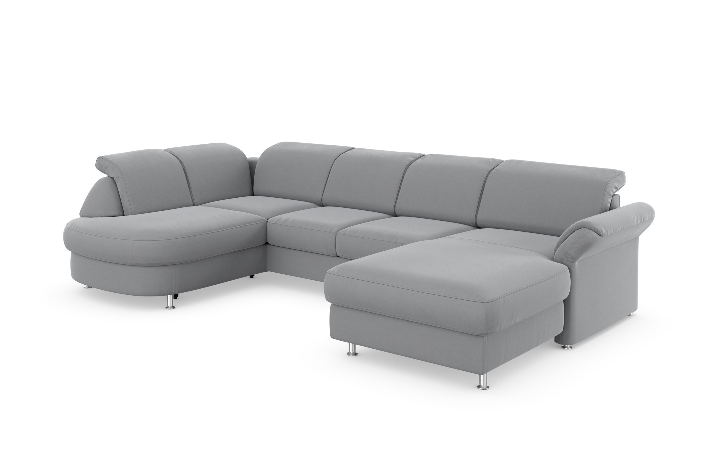 sit&more Wohnlandschaft »Apulia U-Form«, wahlweise Bettfunktion, Bettkasten und Kopf- und Armteilverstellung