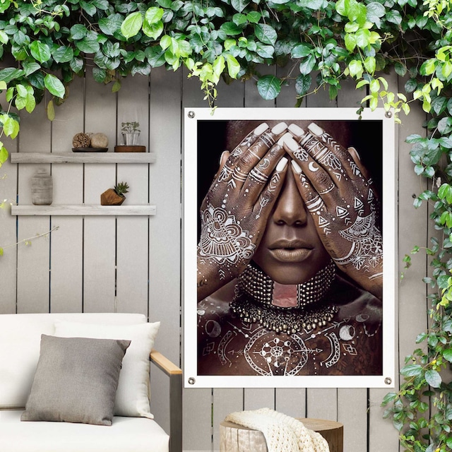 Reinders! Poster »Afrikanische Frau«, Outdoor für Garten oder Balkon bequem  kaufen