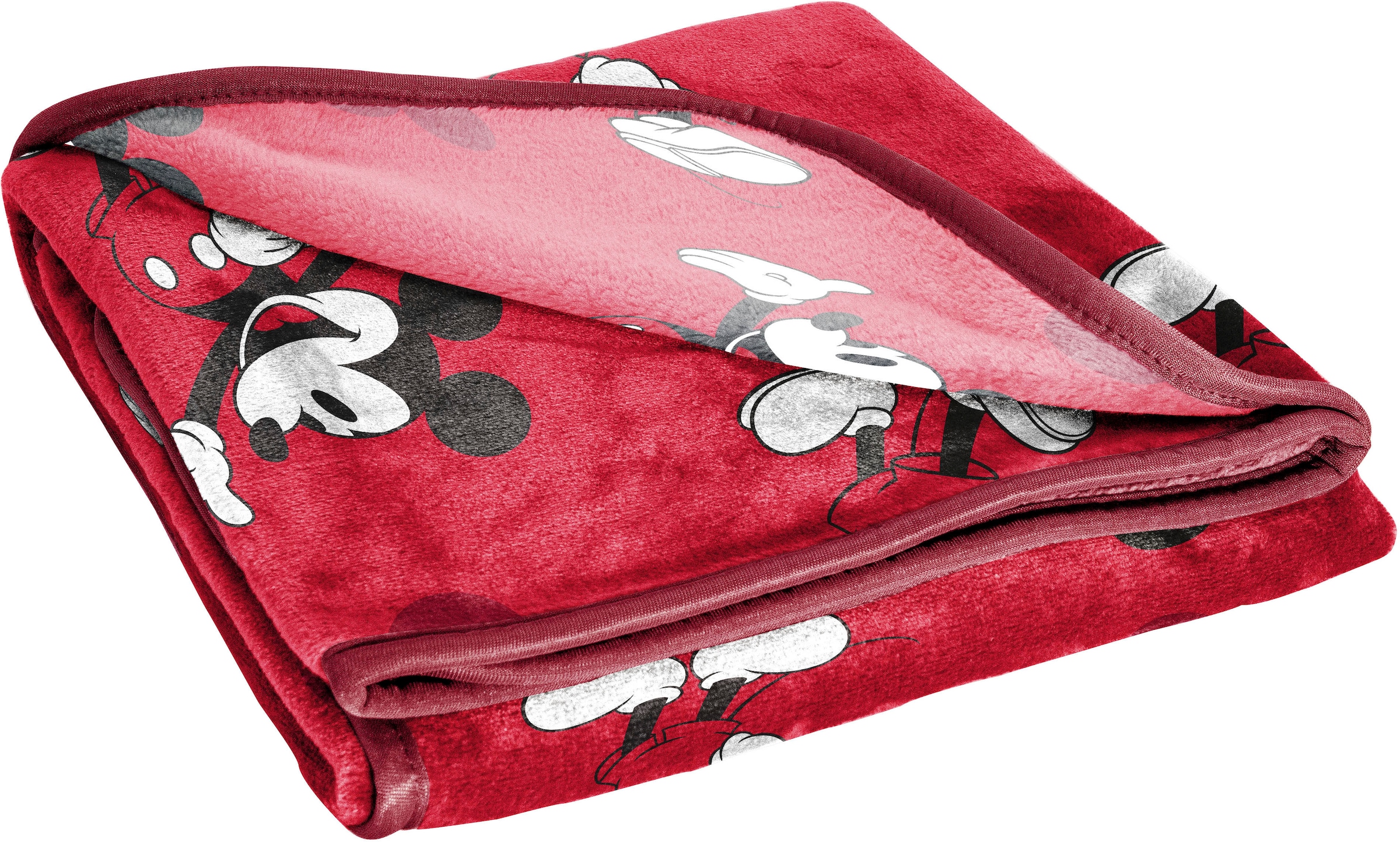 Disney Kinderdecke »Disney Decke Mickey Mouse« rot, gemütlich, 130 x 150 cm