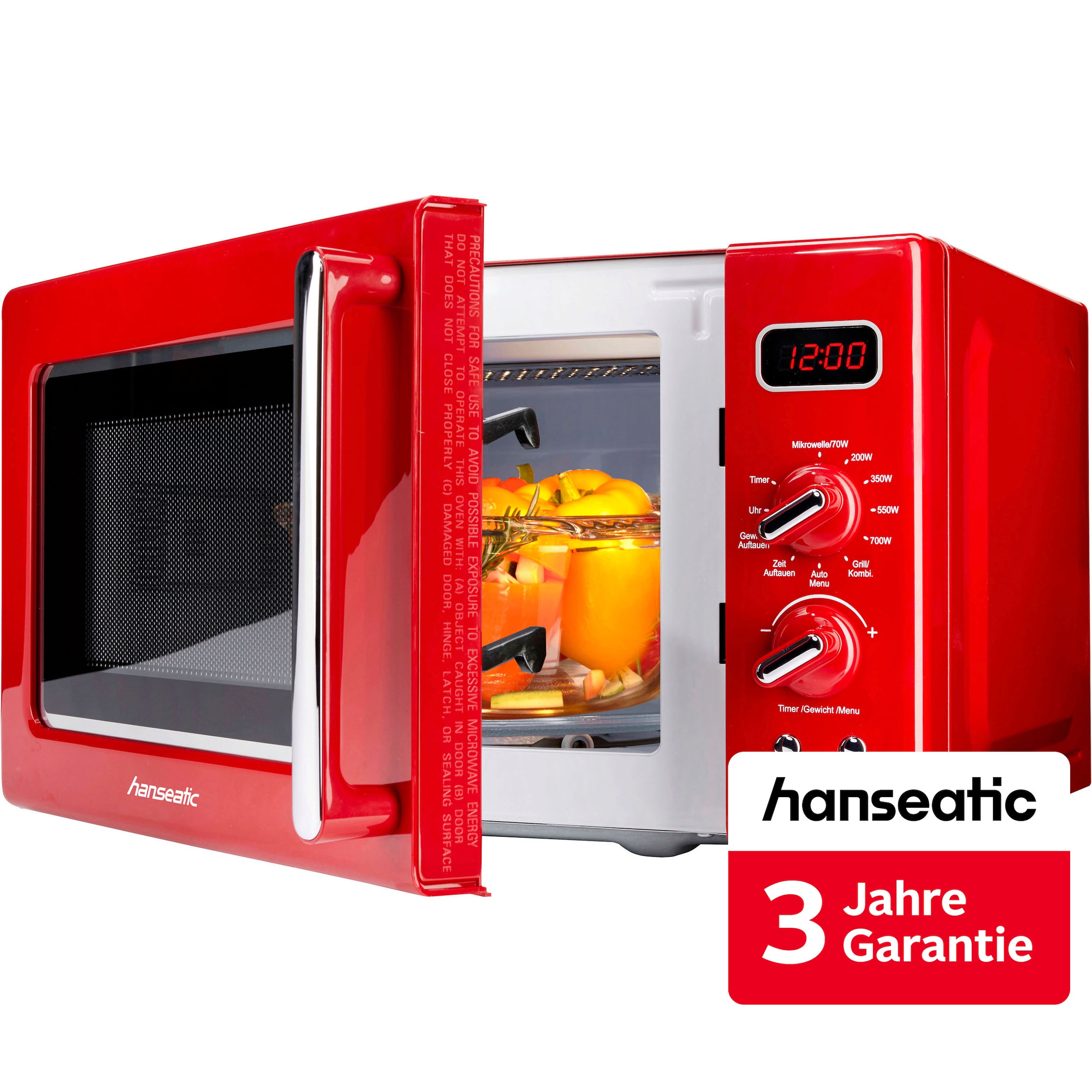 Hanseatic Mikrowelle "AG720CE6-PM" Grill  Mikrowelle inkl. 3 Jahre Herstellergarantie