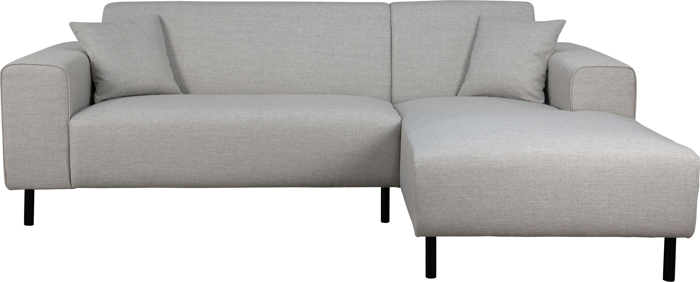 Home affaire Ecksofa »ARROS L-Form mit Wellenunterfederung, Maße B/T/H: 235/163/81 cm«, incl. Zierkissen, mit Recamiere rechts/links bestellbar, auch in Cord