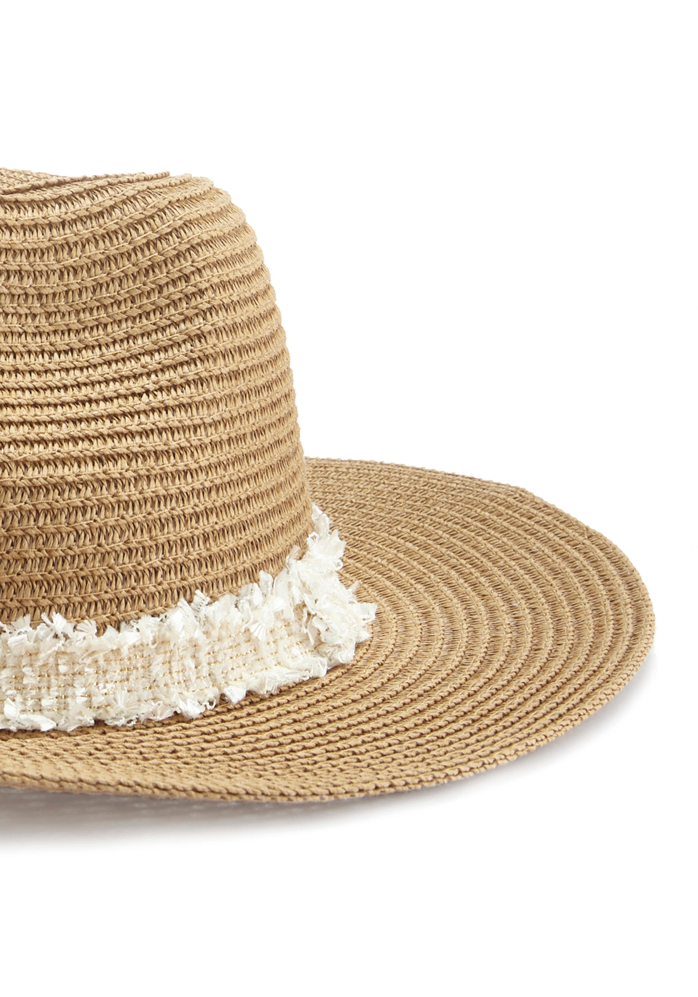 LASCANA Strohhut »Sonnenhut, Sommerhut, Kopfbedeckung, Hut« im sommerlichen Look mit breiter Krempe und modischem Textilband