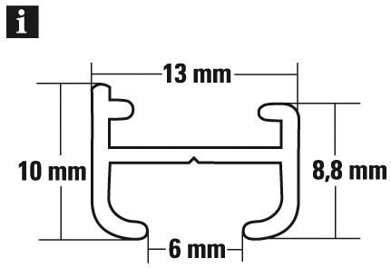 GARDINIA Gardinenschiene »Aluminiumschiene«, läufig-läufig, 1- läufig 1 kürzbar