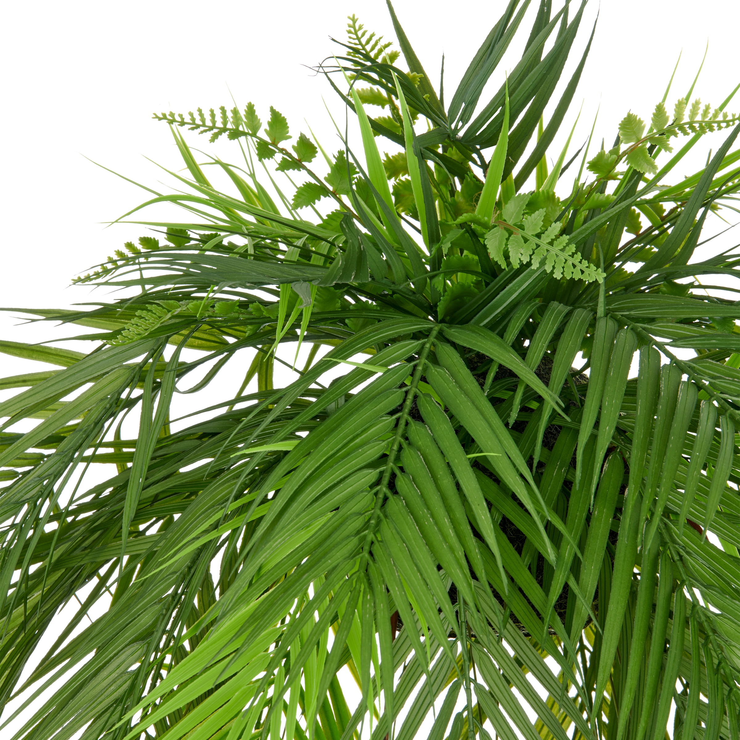 Creativ green Kunstpflanze »Palmwedel auf Mooskugel« mit üppigen Palmwedeln