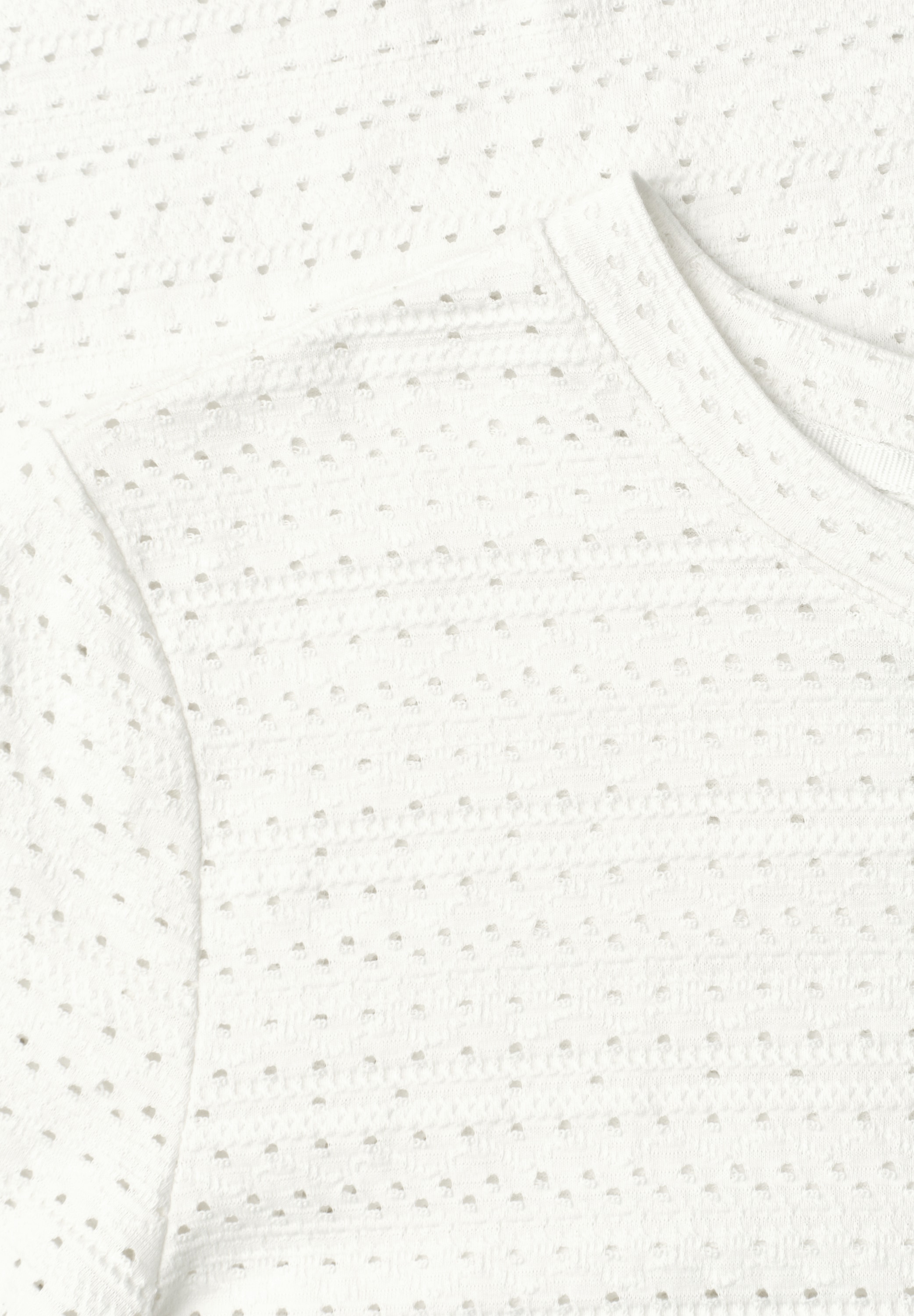 STREET ONE Kurzarmshirt mit Rundhals aus Spitze