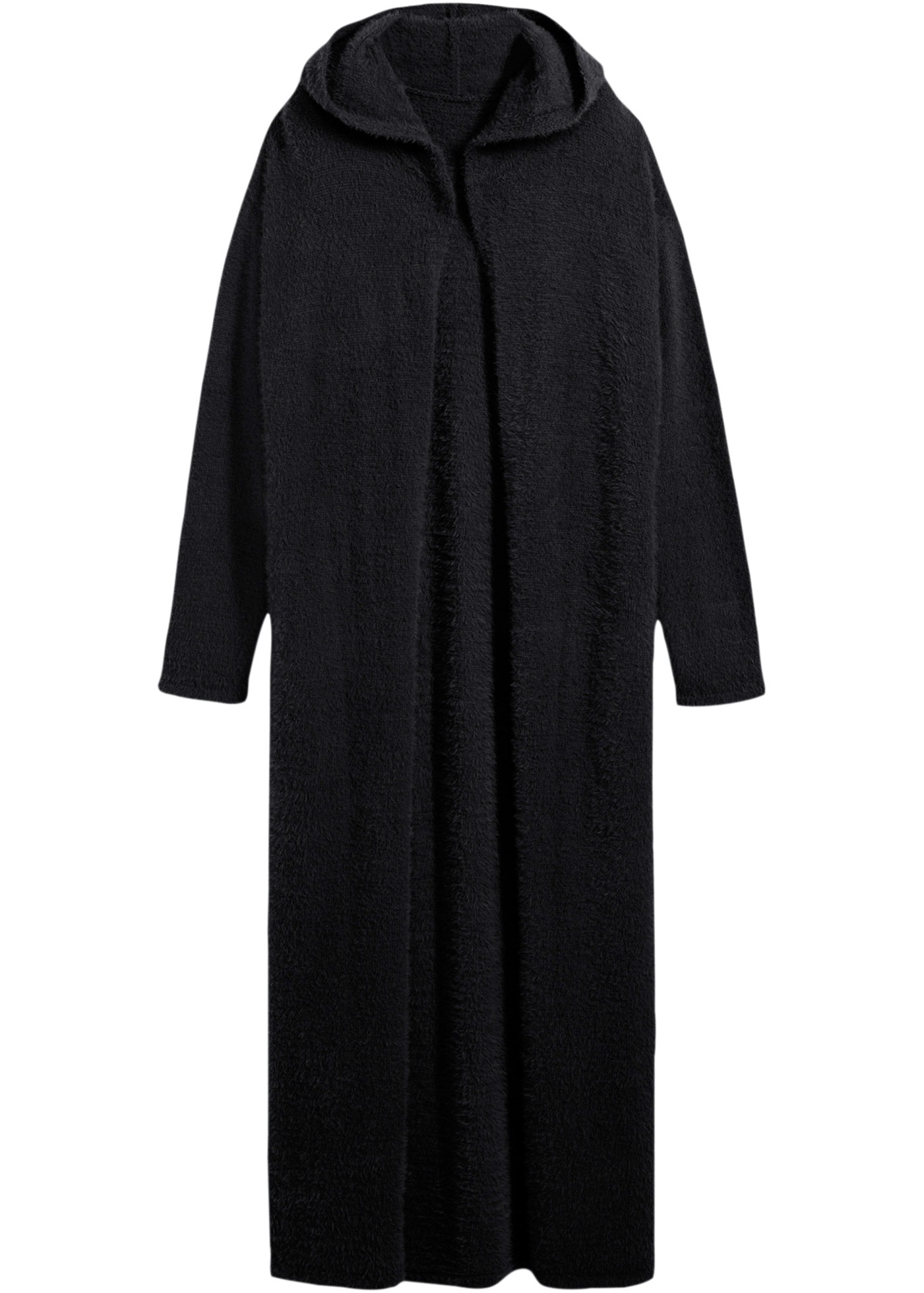 bonprix Strickmantel aus Viskose, Polyamid, Polyacryl und Polyester, langer Schnitt