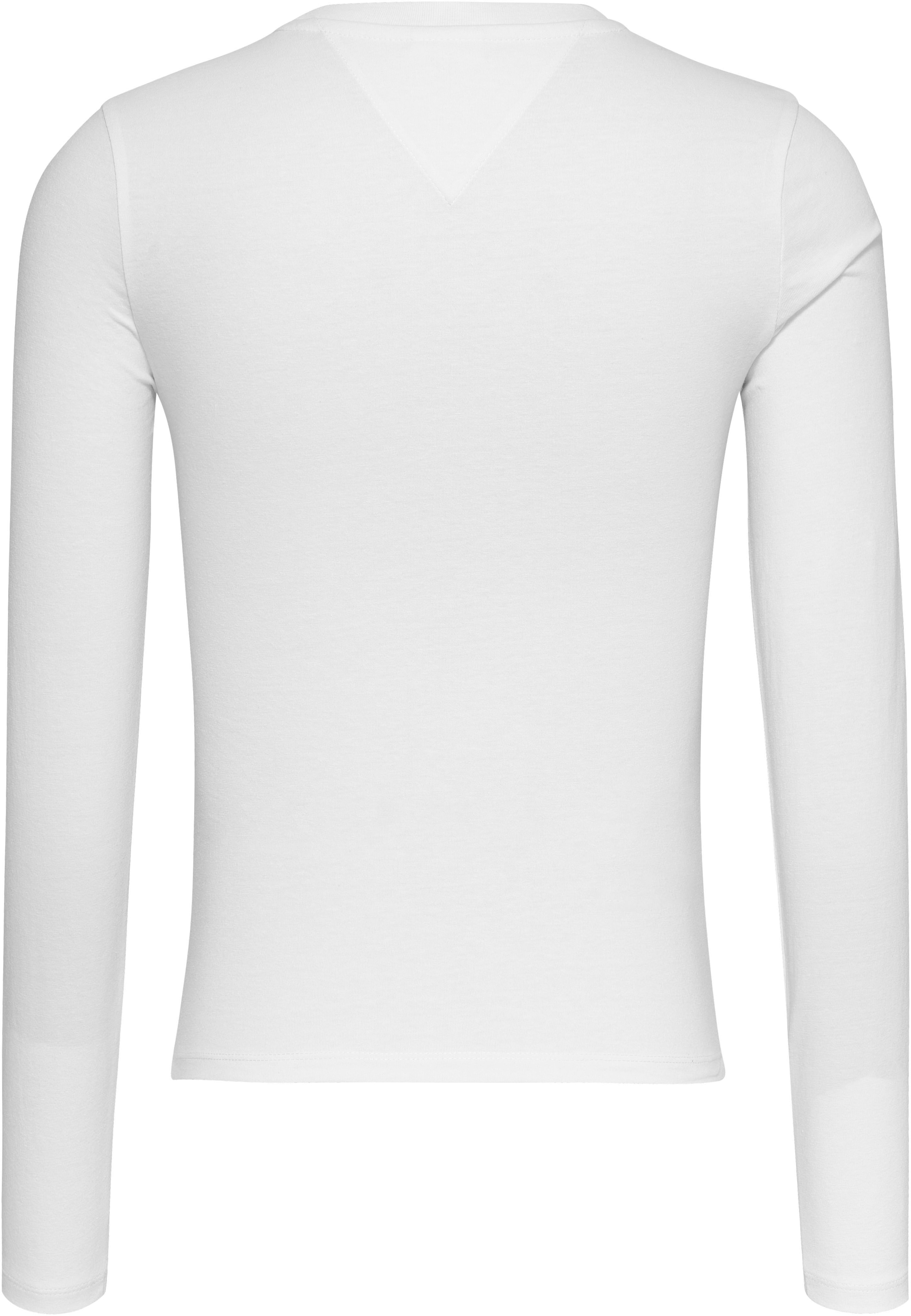 Tommy Jeans Langarmshirt »Slim Longsleeve Logo ♕ bei Fit Logoschriftzug Essential Shirt«, mit