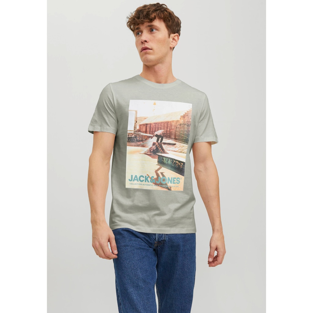 Jack & Jones Rundhalsshirt »JJGEM TEE SS CREW NECK«