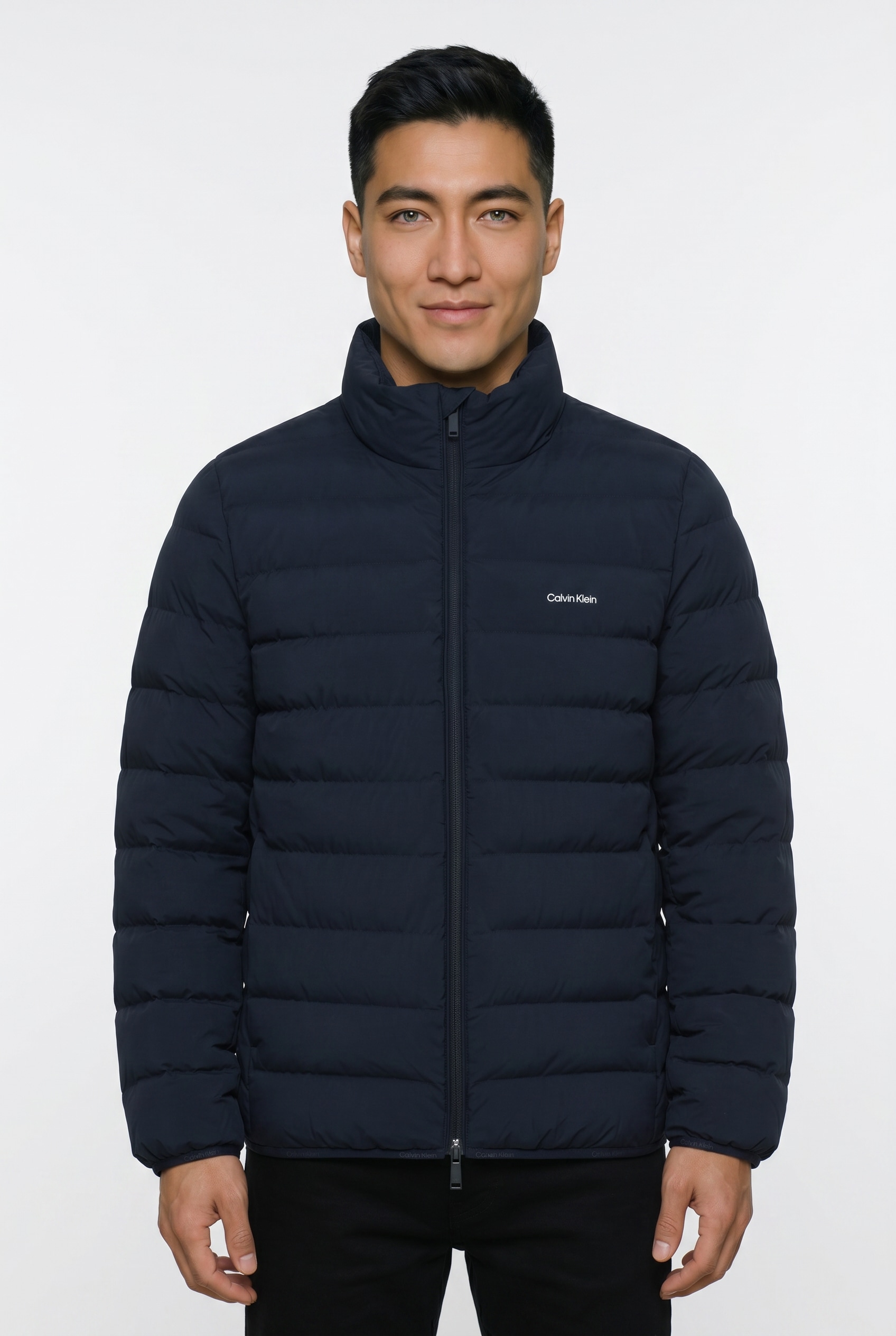 Calvin Klein Steppjacke Stehkragen, 2-Wege-Zipper, Regular Fit