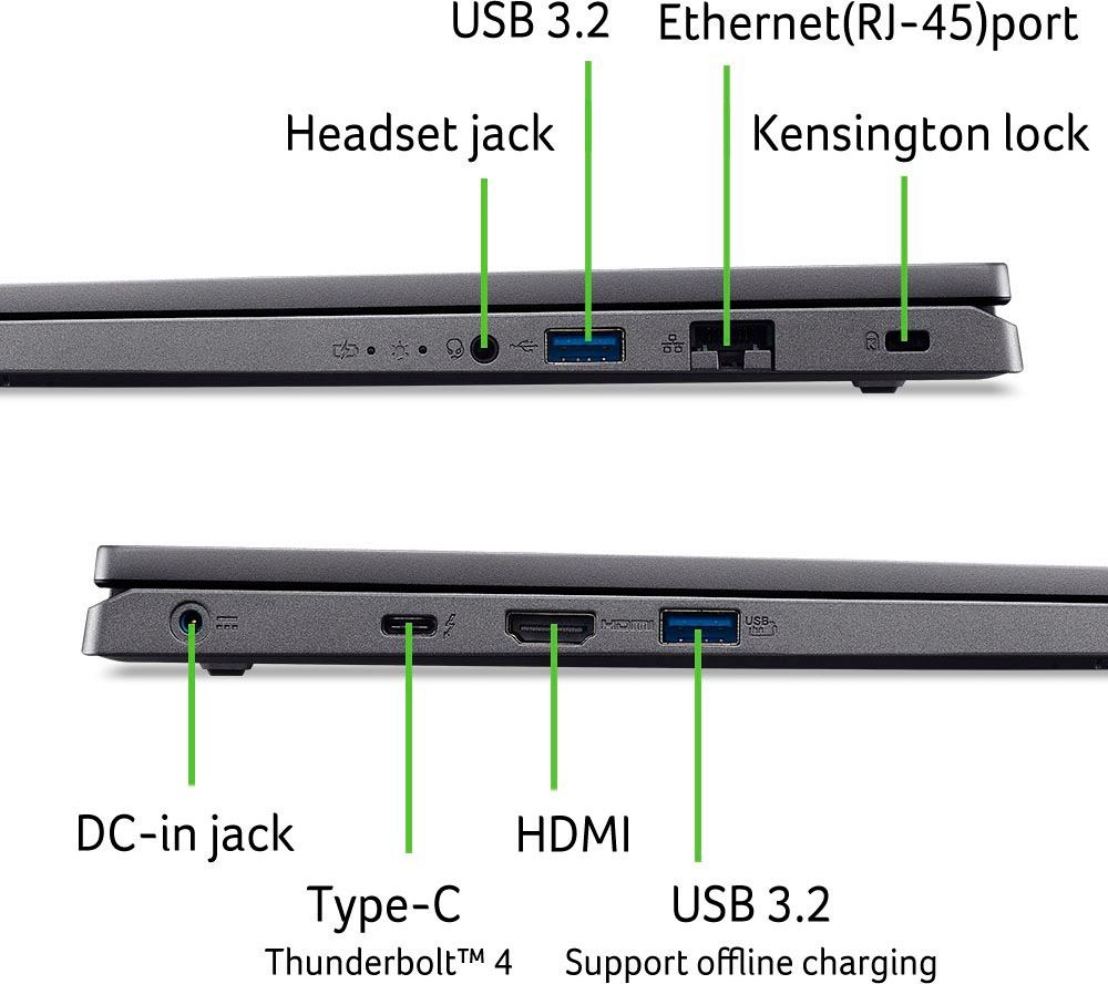 Acer Gaming-Notebook »A16-51GM-77G2«, 40,64 cm, / 16 Zoll, Intel, Core 7, GeForce RTX 2050, 1000 GB SSD