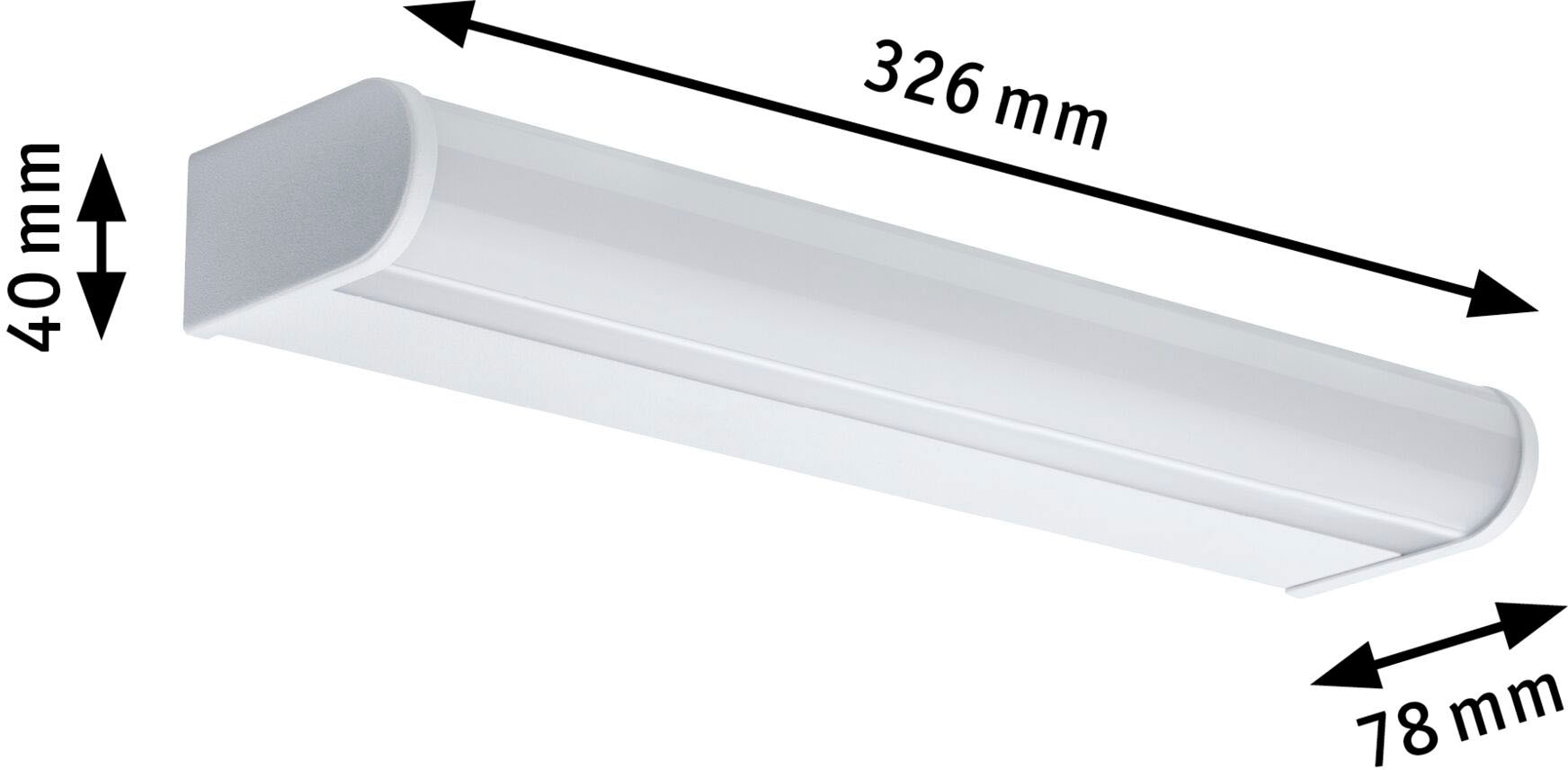 Paulmann LED Wandleuchte »Selection Bathroom LED Wandleuchte Arneb IP44 3000K 230V 9W«, 1 flammig, LED Arneb IP44 9W