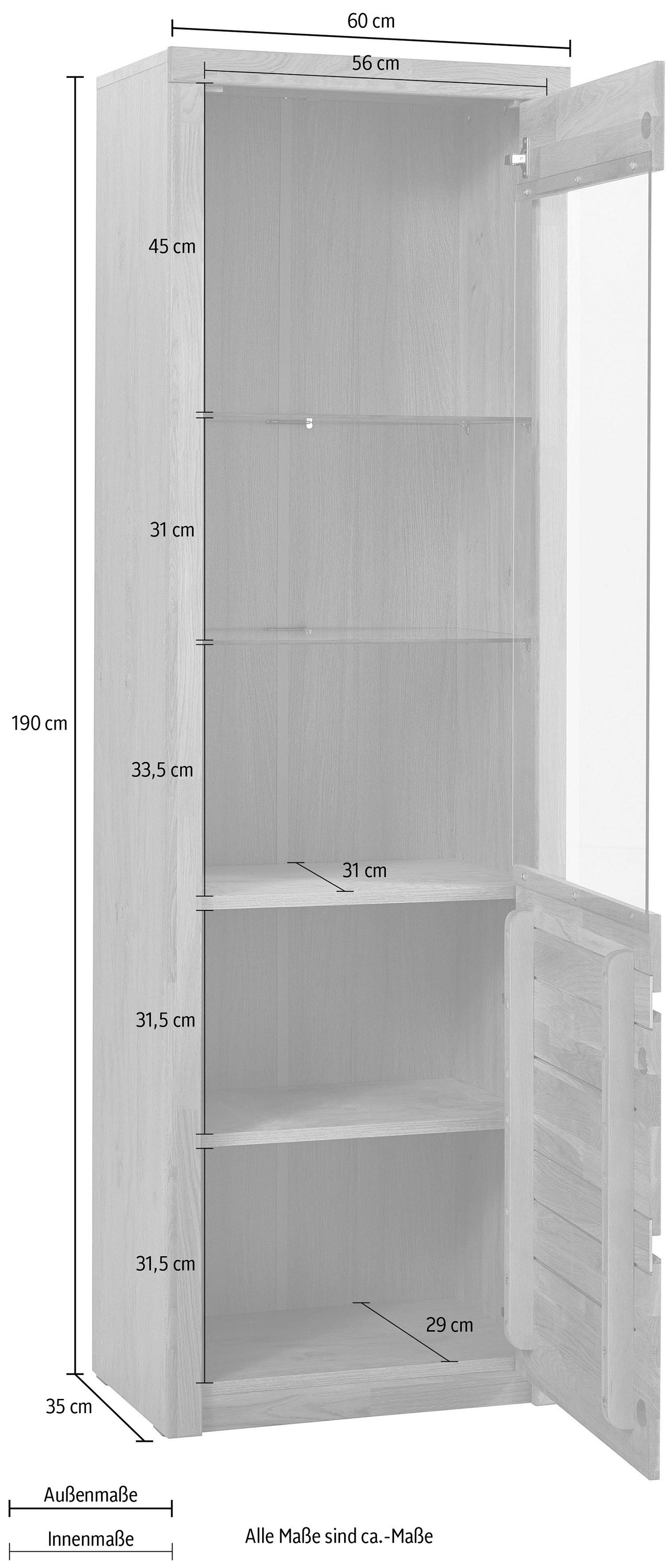 Home affaire Vitrine »Silkeborg«, Höhe 190 cm