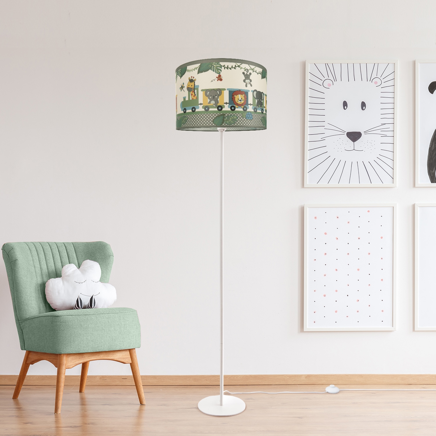 Paco Home Stehlampe »Diamond 635«, LED online kaufen flammig-flammig, Zug Mit E27 3 Jahren mit Stehleuchte Lampe | Garantie Kinderlampe 1 XXL Tieren Kinderzimmer