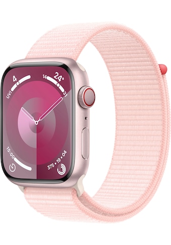 Smartwatch »Watch Series 9 GPS + Cellular 45mm Aluminium«, (Watch OS 10 Sport Loop)