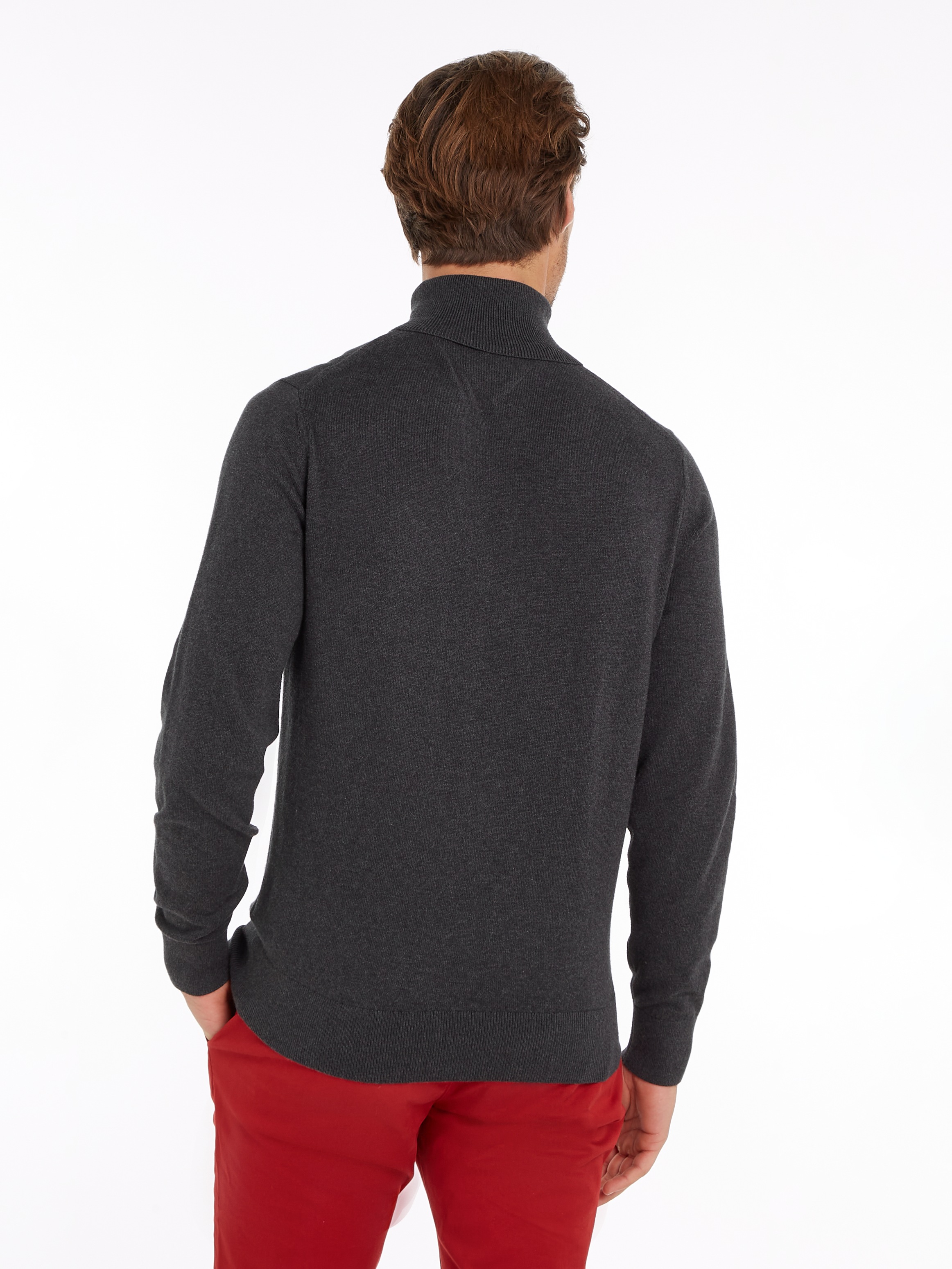 Tommy Hilfiger Rollkragenpullover »PIMA ORG CTN CASHMERE ROLL NECK«